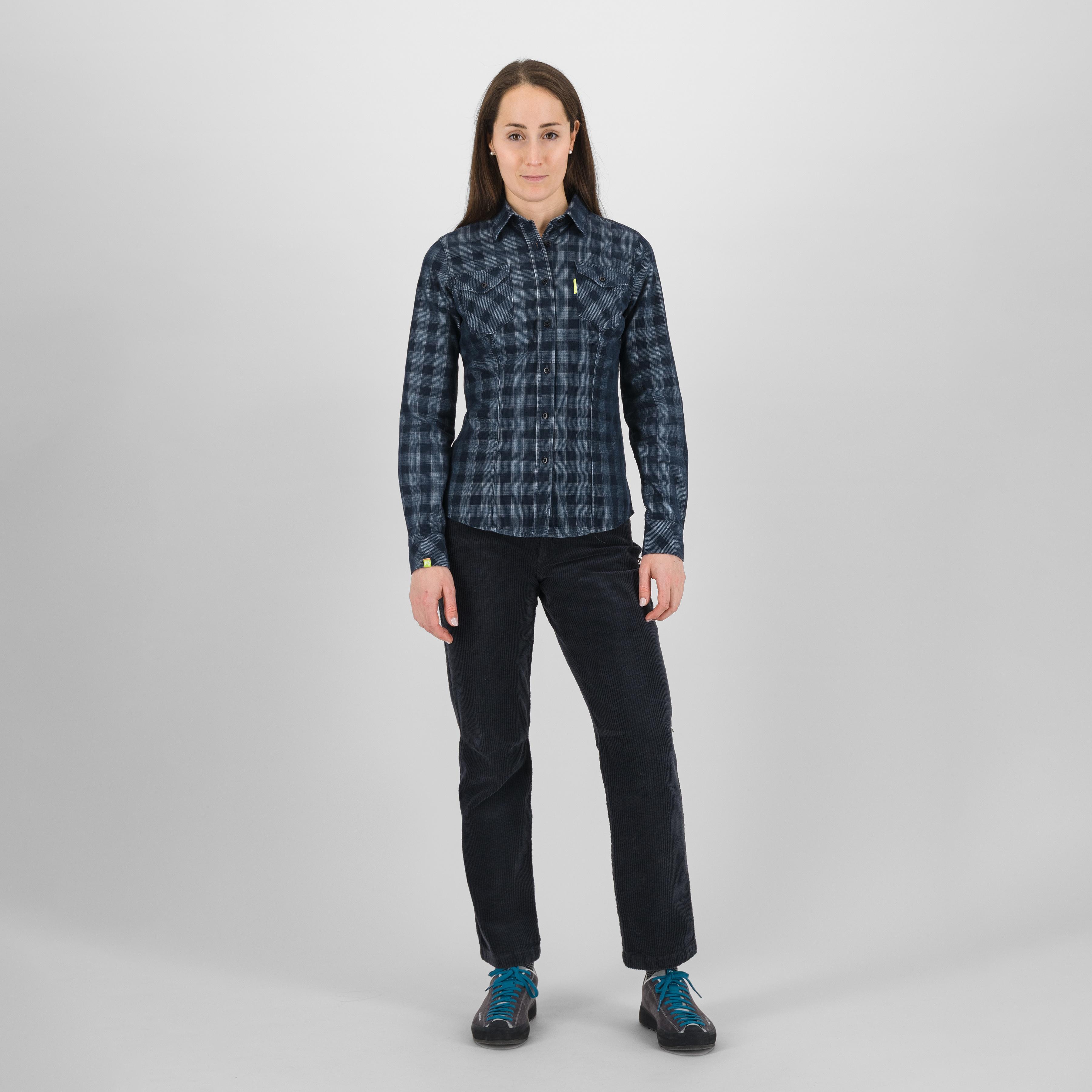 Martora velvet w shirt - forget/carbon/vaporous gray - karpos