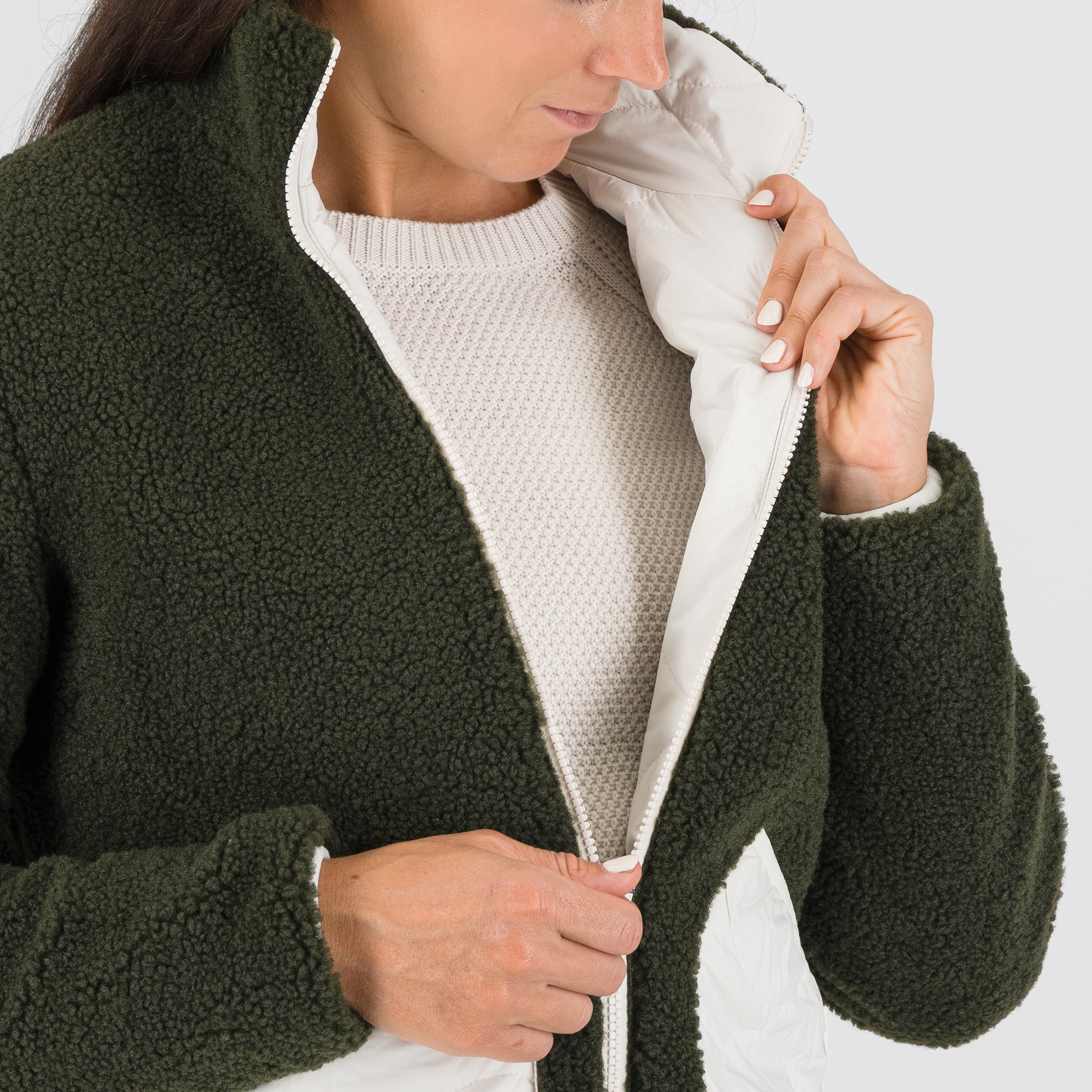 Sennes w jacket - vaporous gray/four leafe - karpos