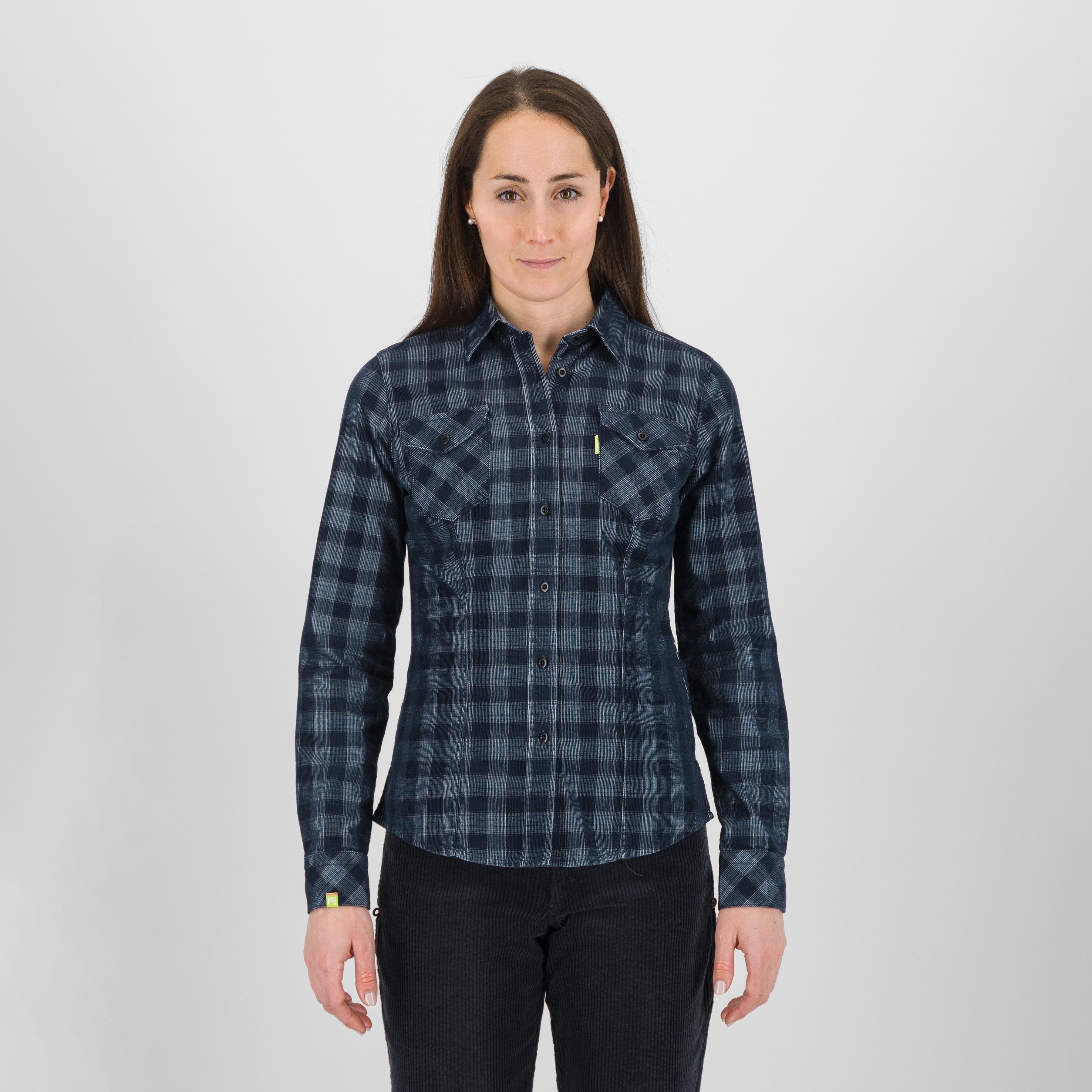Martora velvet w shirt - forget/carbon/vaporous gray - karpos