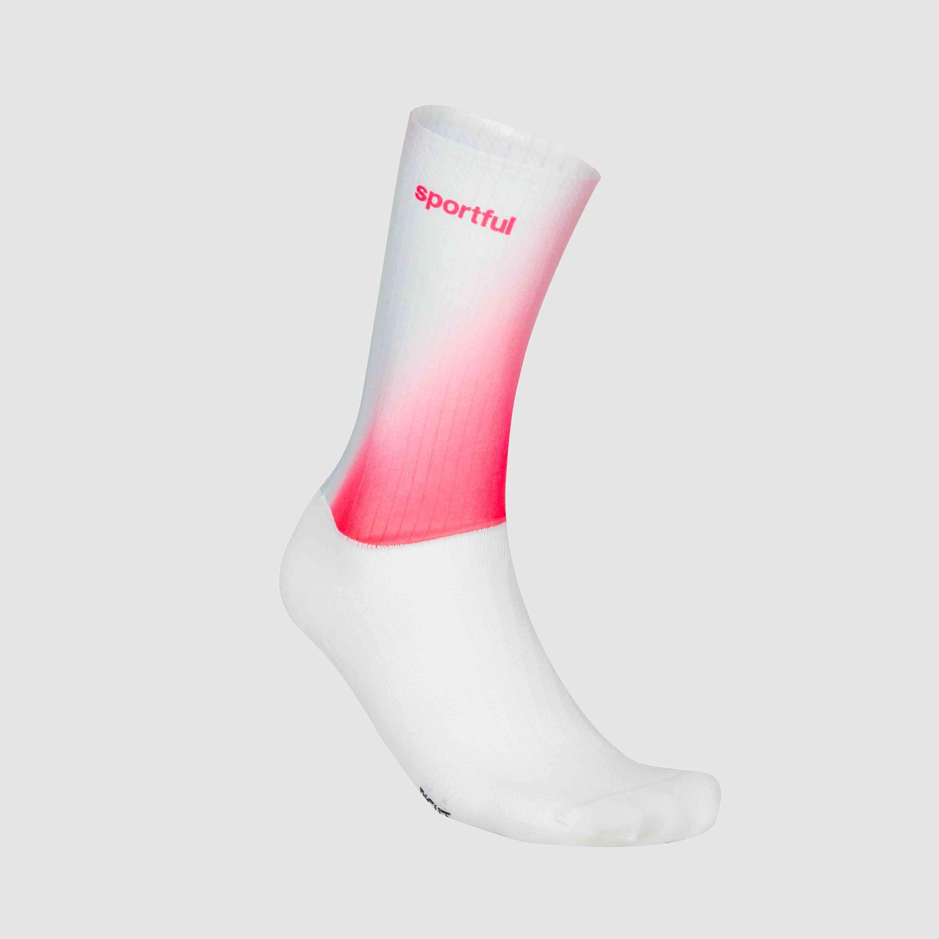 Anywhere print sock - white red - sportful