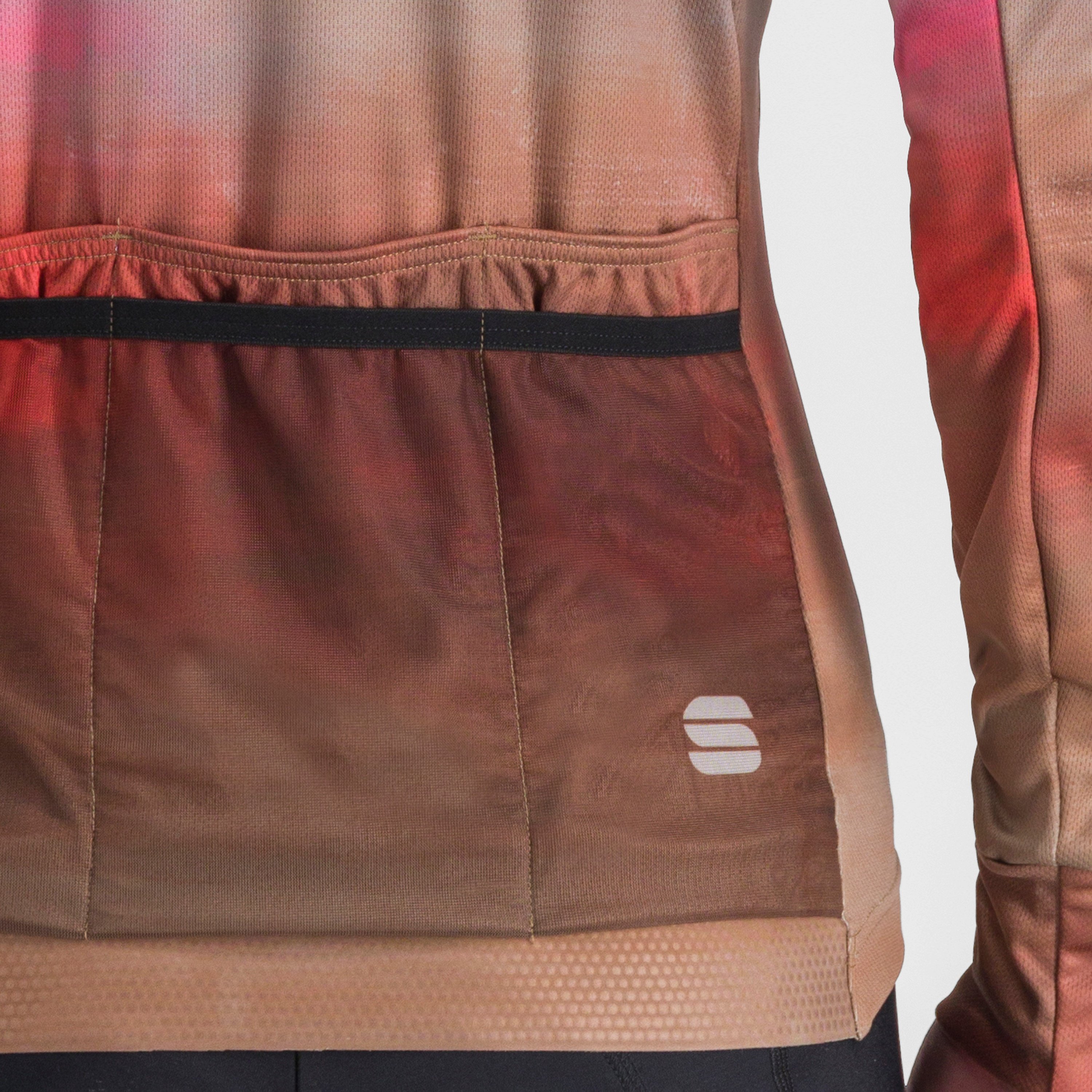 Flow supergiara w thermal jersey - cayenna red pink - sportful