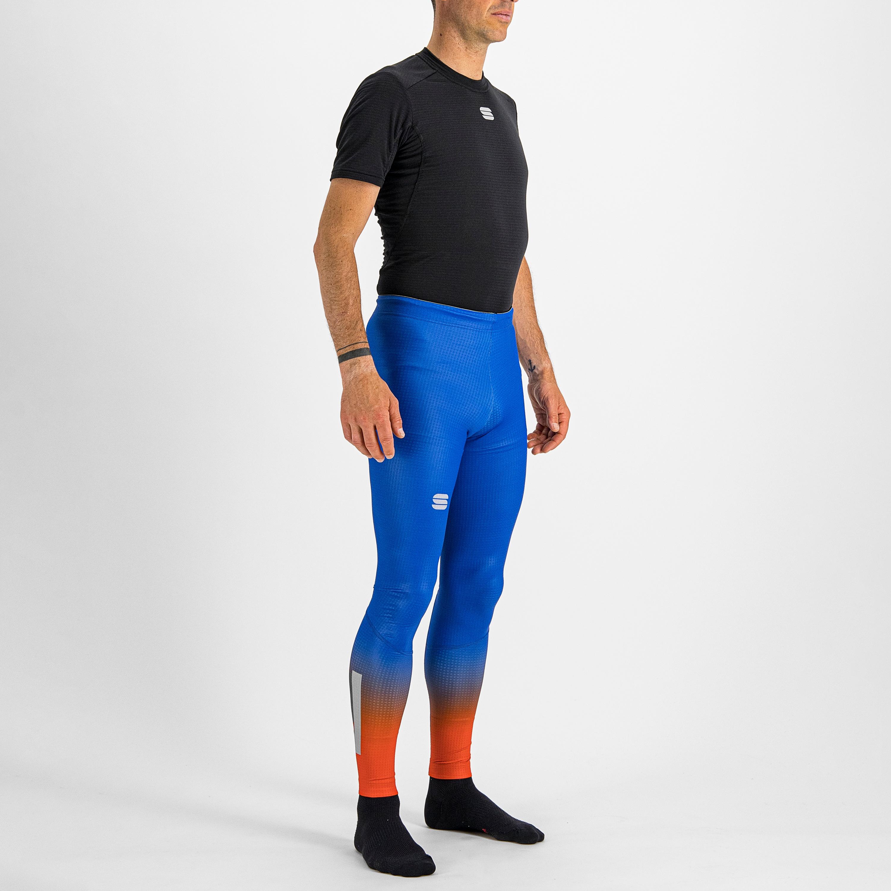 Apex tight - blue ceramic / fire red - sportful