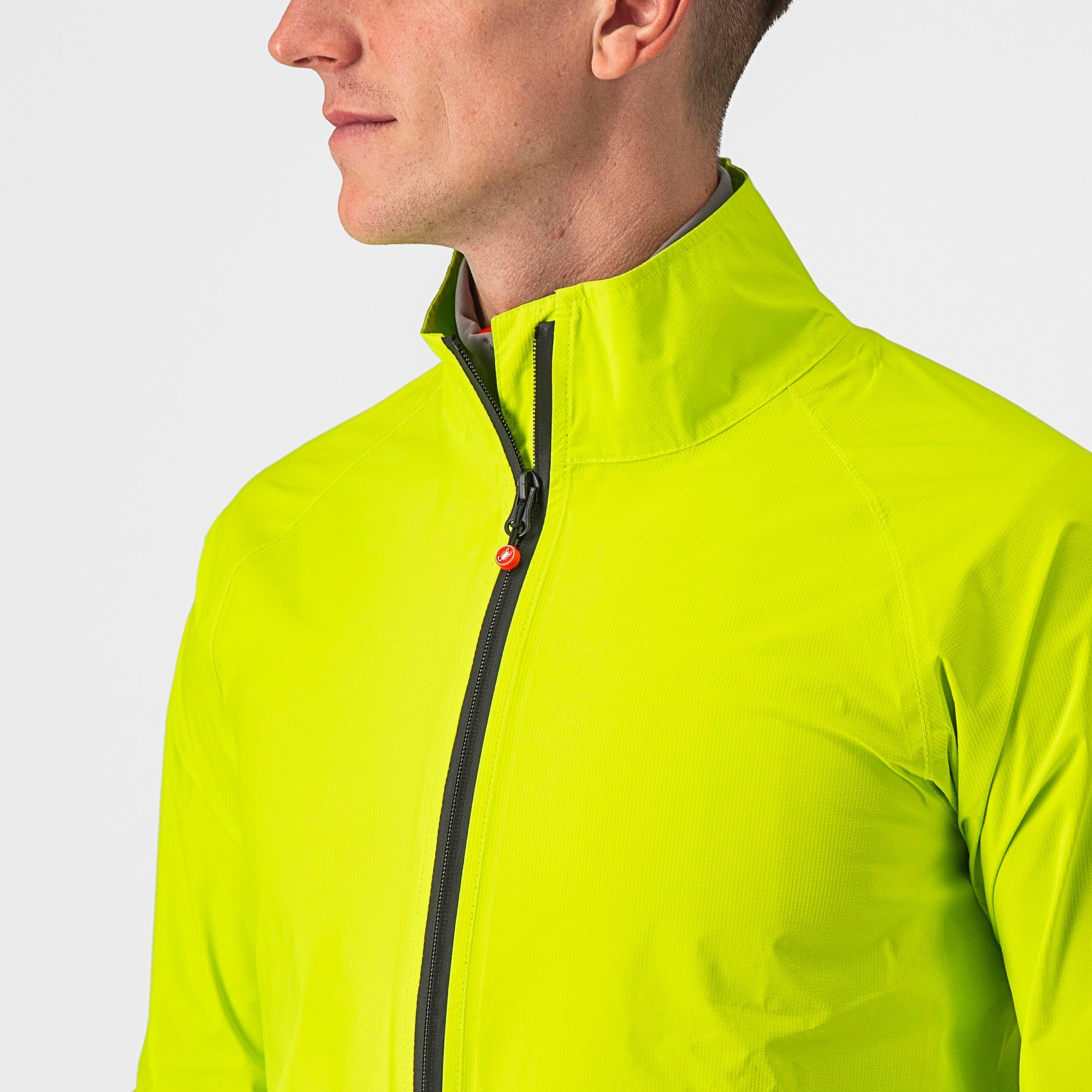 Emergency 2 rain jacket - electric lime - castelli