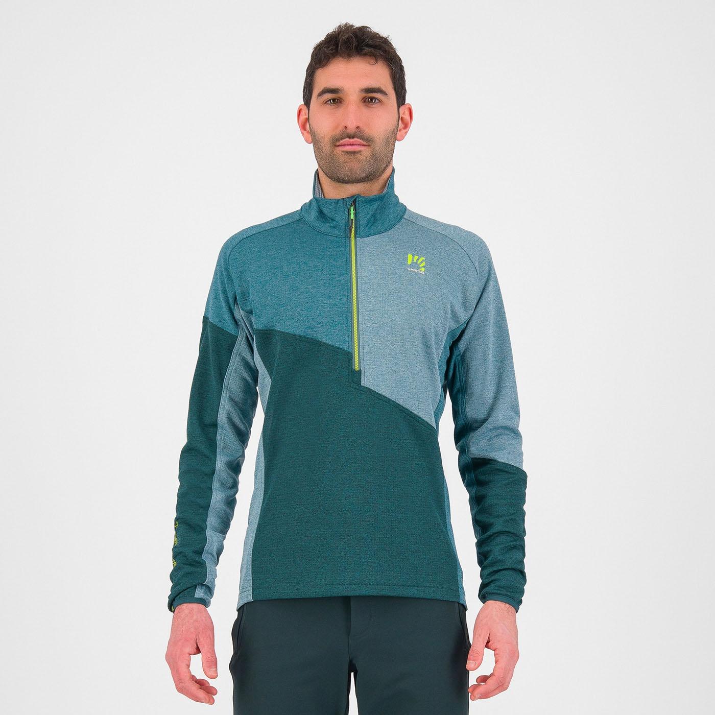Federa half-zip fleece - forest/balsam/north atlantic - karpos