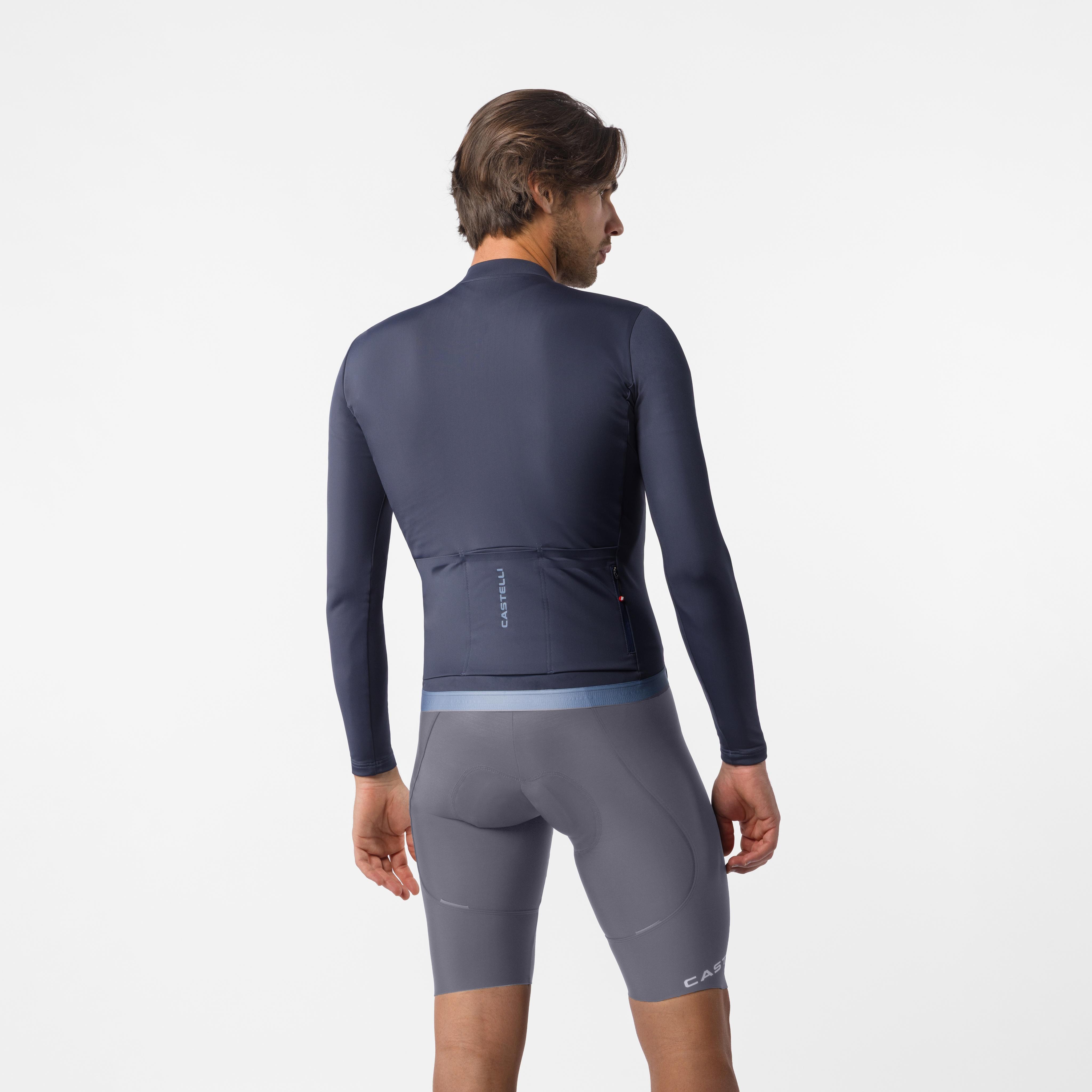 Espresso thermal bibshort - smoky gray - castelli