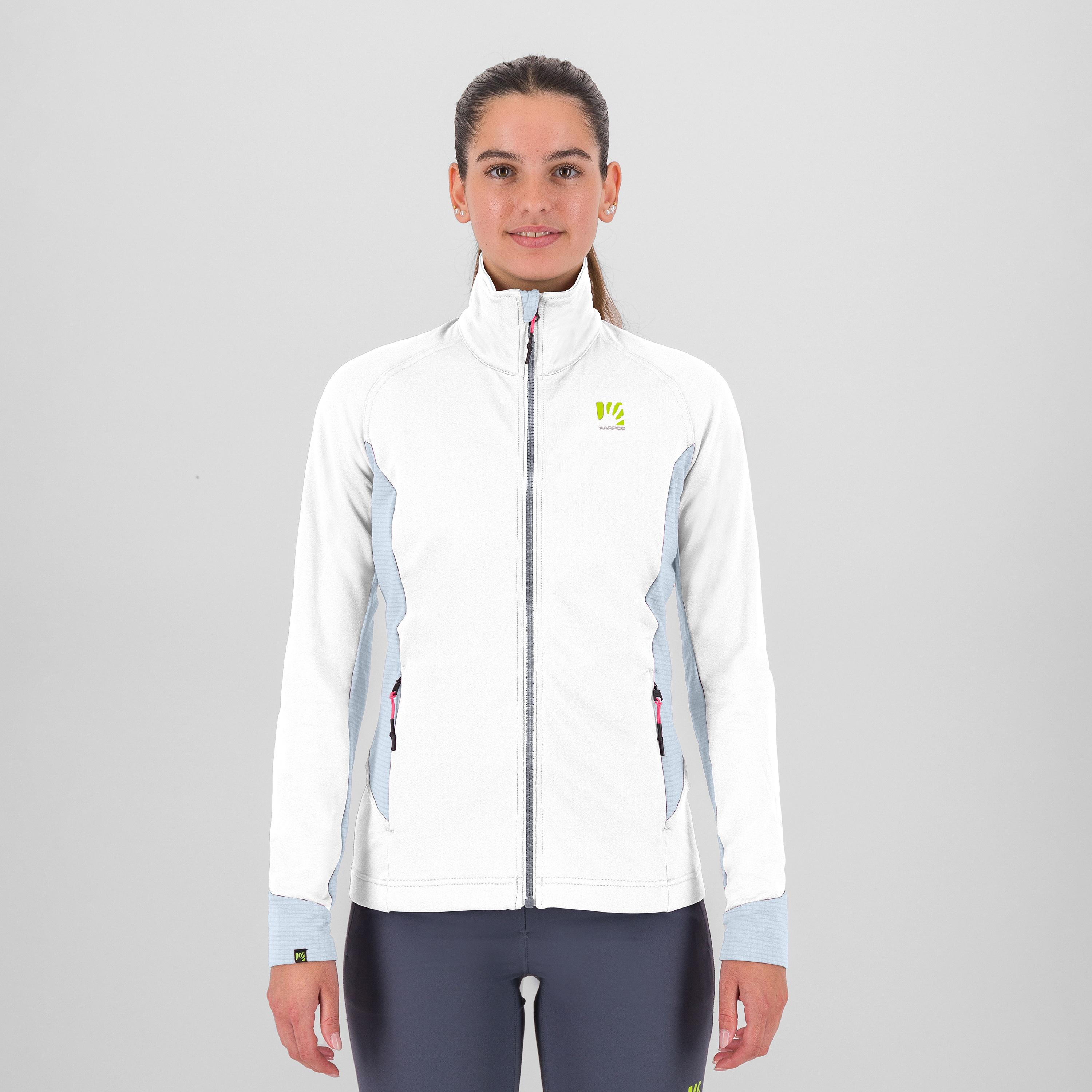 Pizzocco evo w full-zip fleece - white - karpos