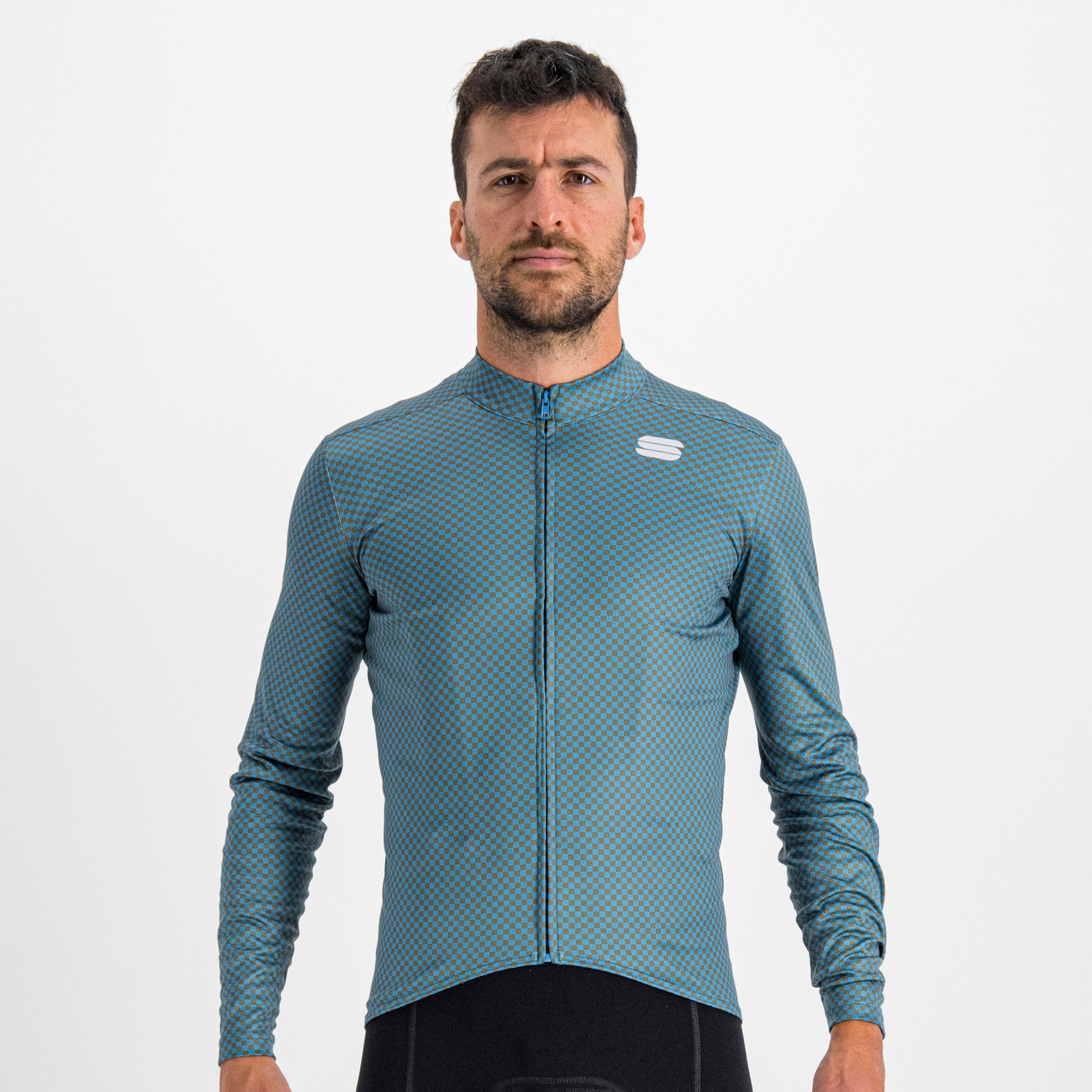 Checkmate thermal jersey - berry blue beetle cedar - sportful