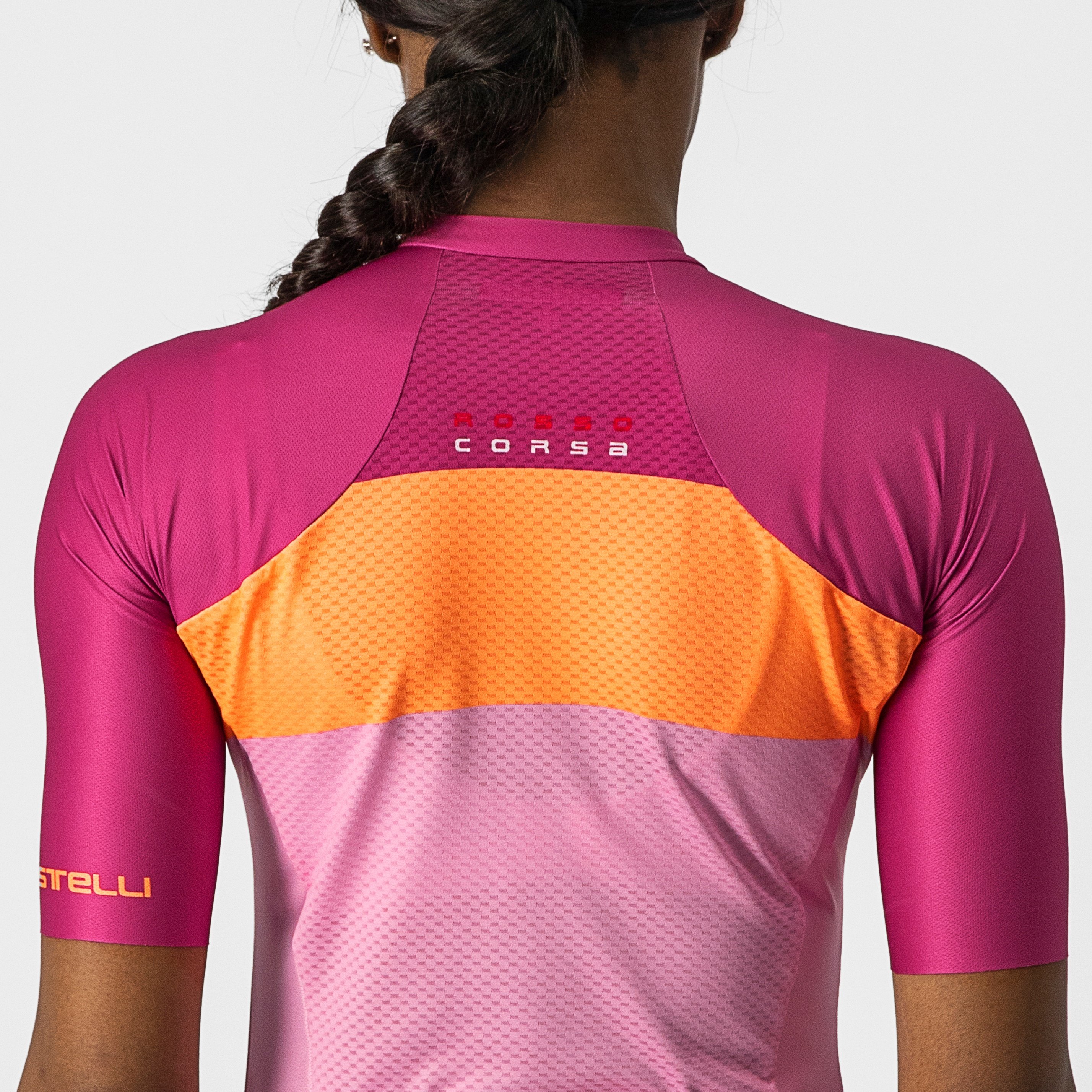 Aero pro w jersey - pink/coral flash-magenta - castelli