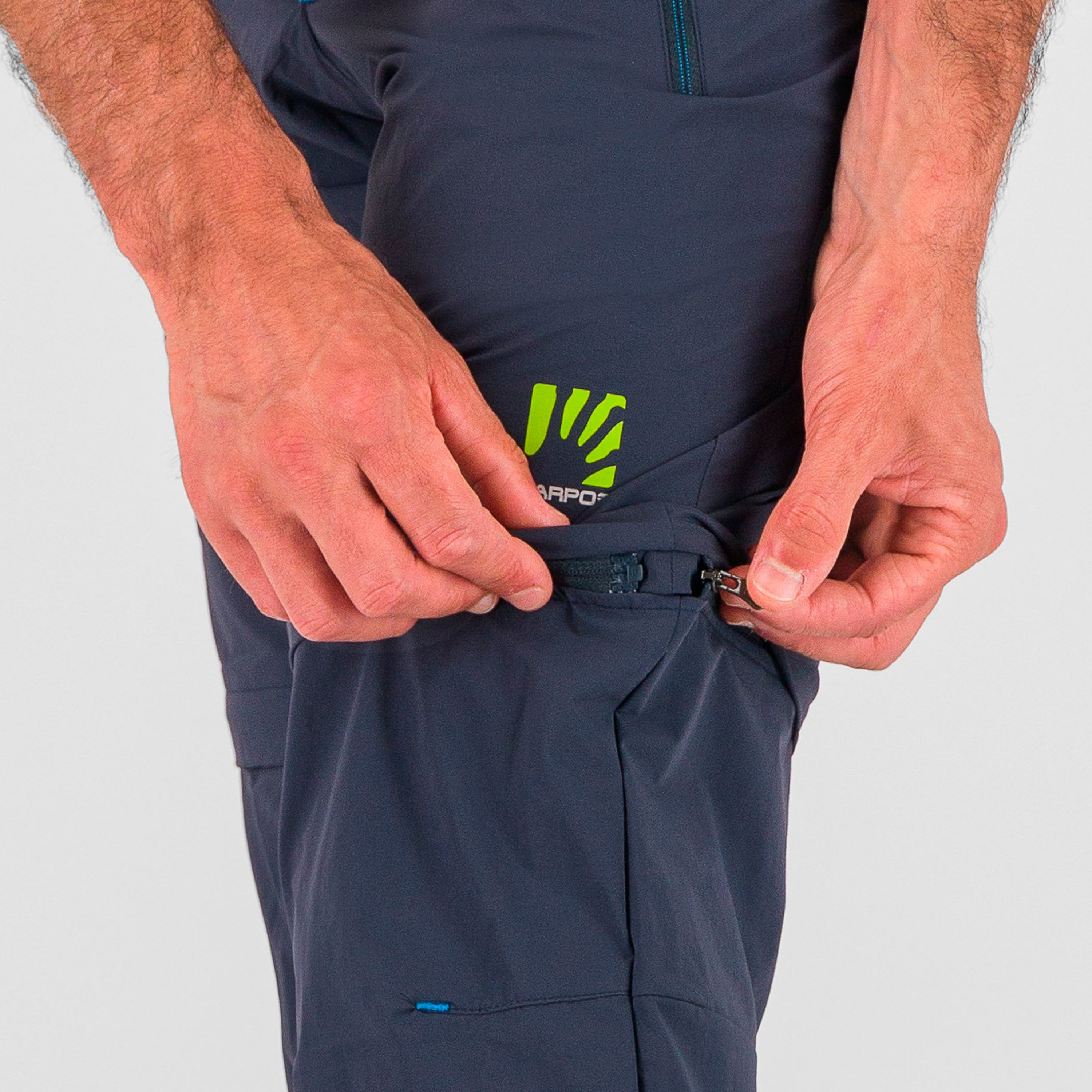 Tre cime zip-off pant - outer space/indigo b. - karpos