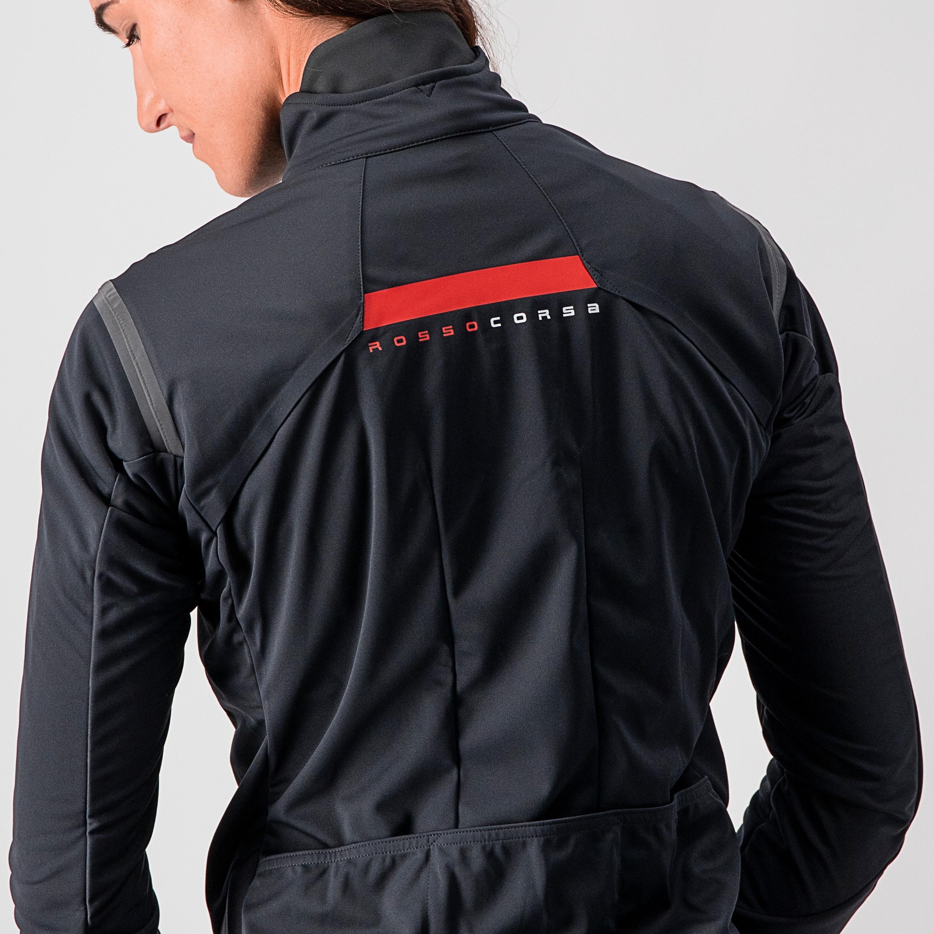 Alpha ros 2 w jacket - light black/black reflex-brill - castelli