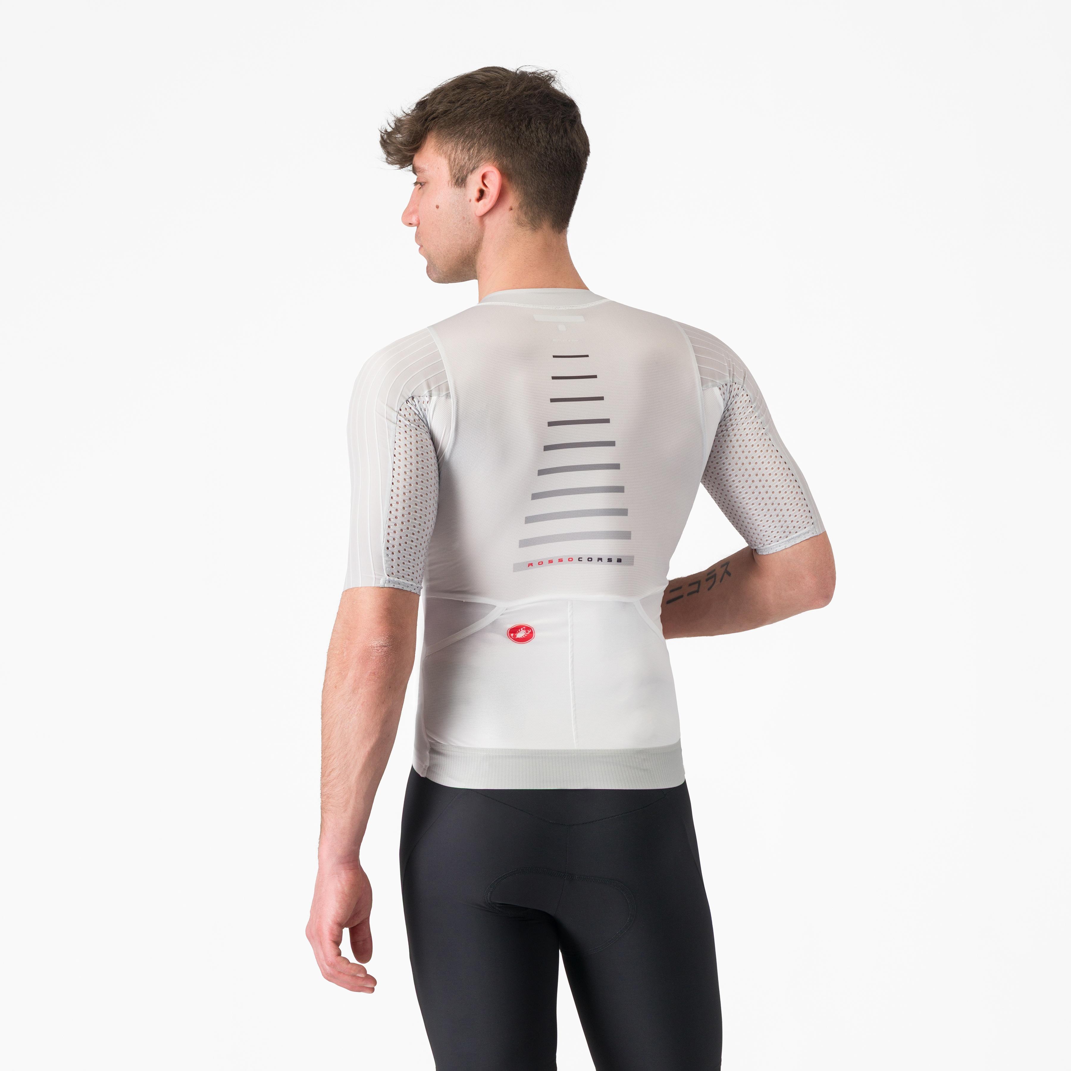 Free speed 3 race top - white/silver gray - castelli