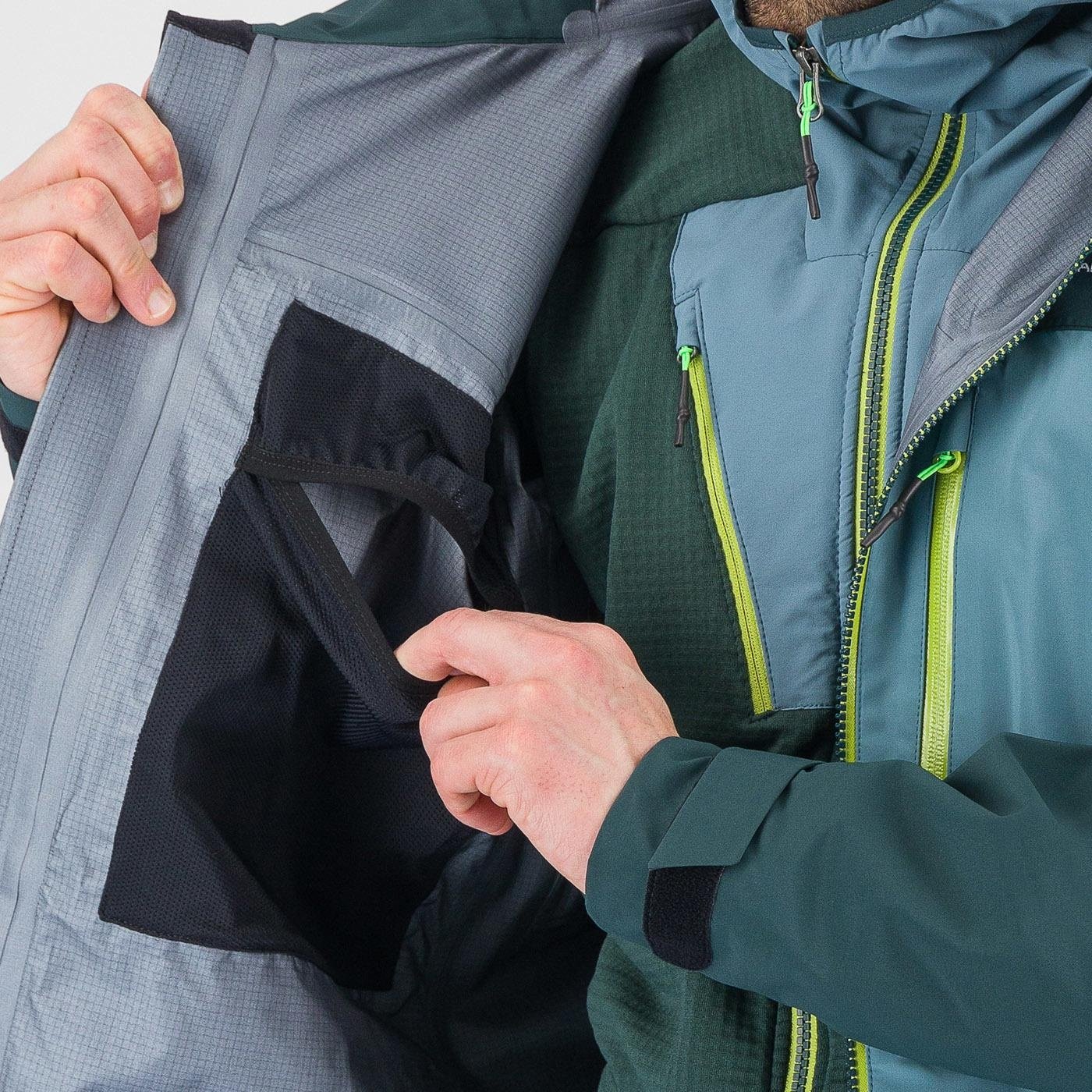 Highest goretex shell jacket - atlantic/forest - karpos