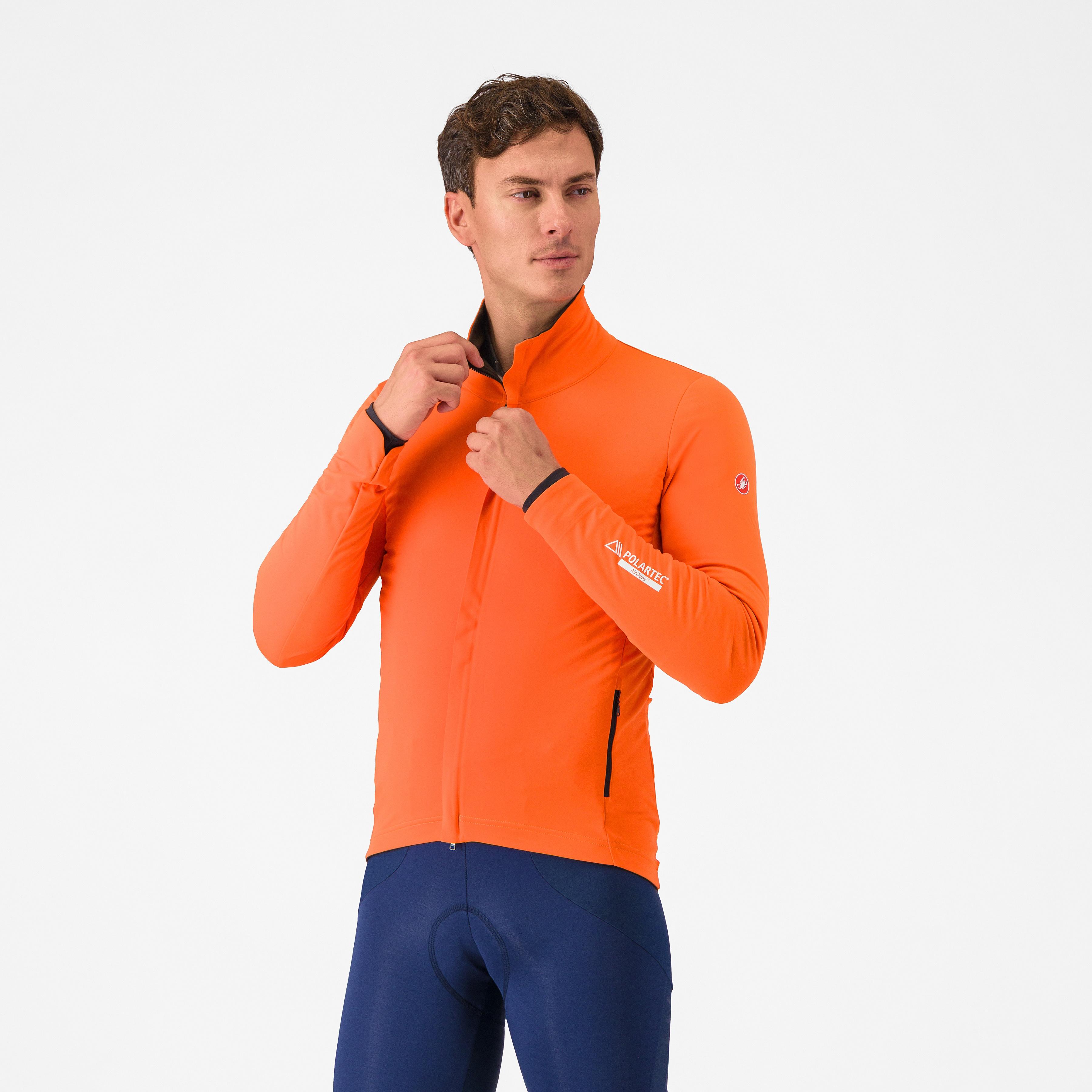 Alpha 150 jacket - brilliant orange/dark gray - castelli