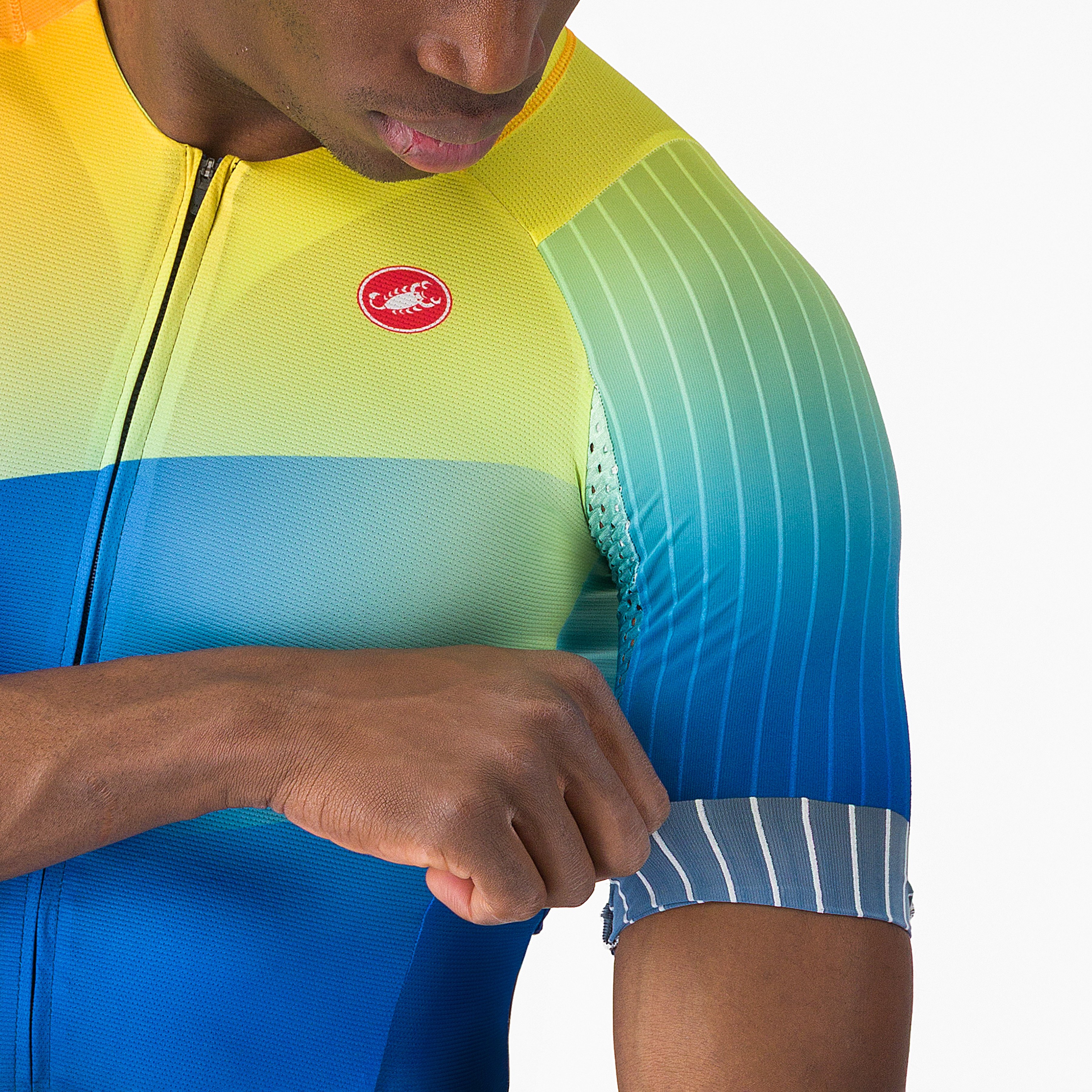 Free sanremo 3 suit short sleeve - belgian blue/multicolor vivid - castelli