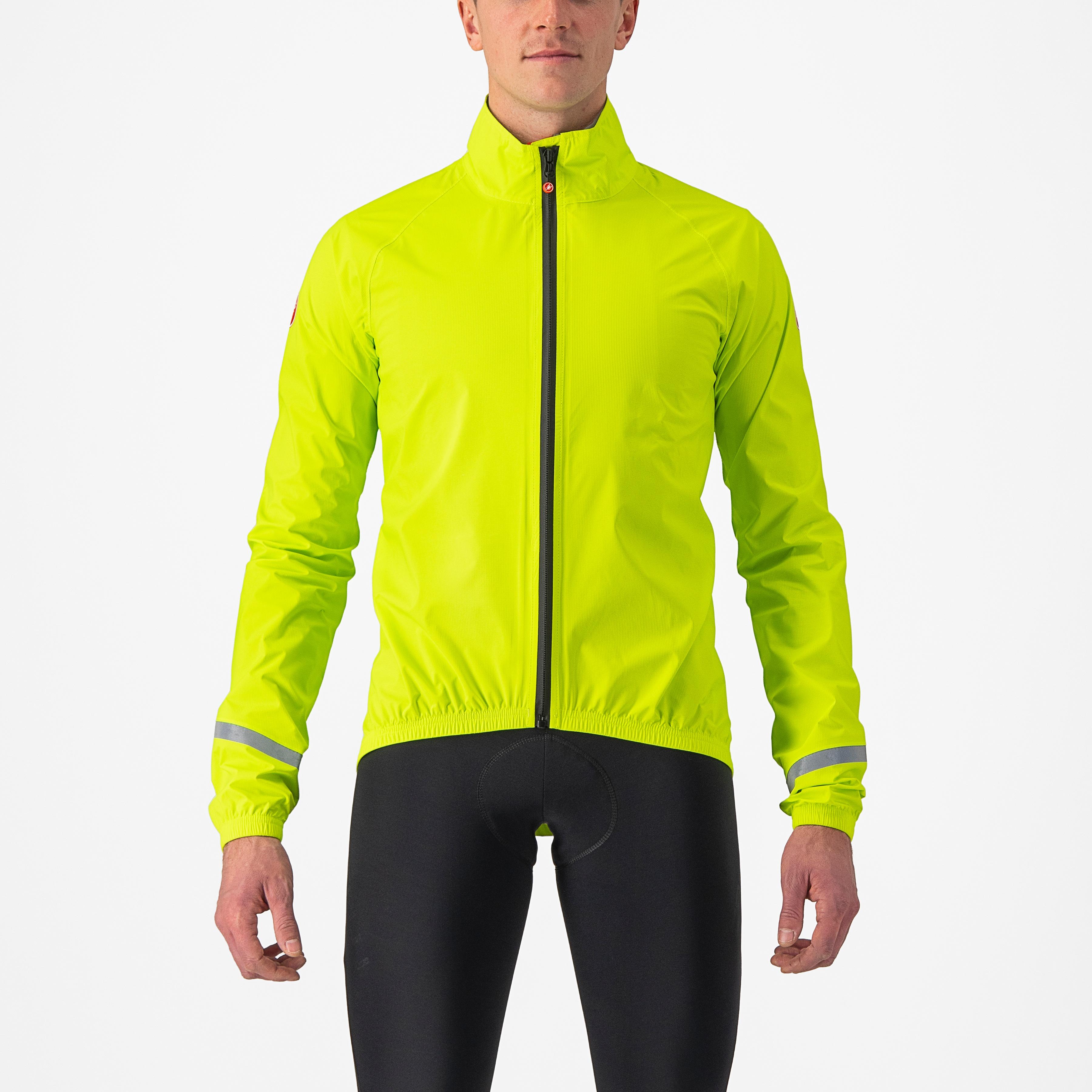 Emergency 2 rain jacket - electric lime - castelli