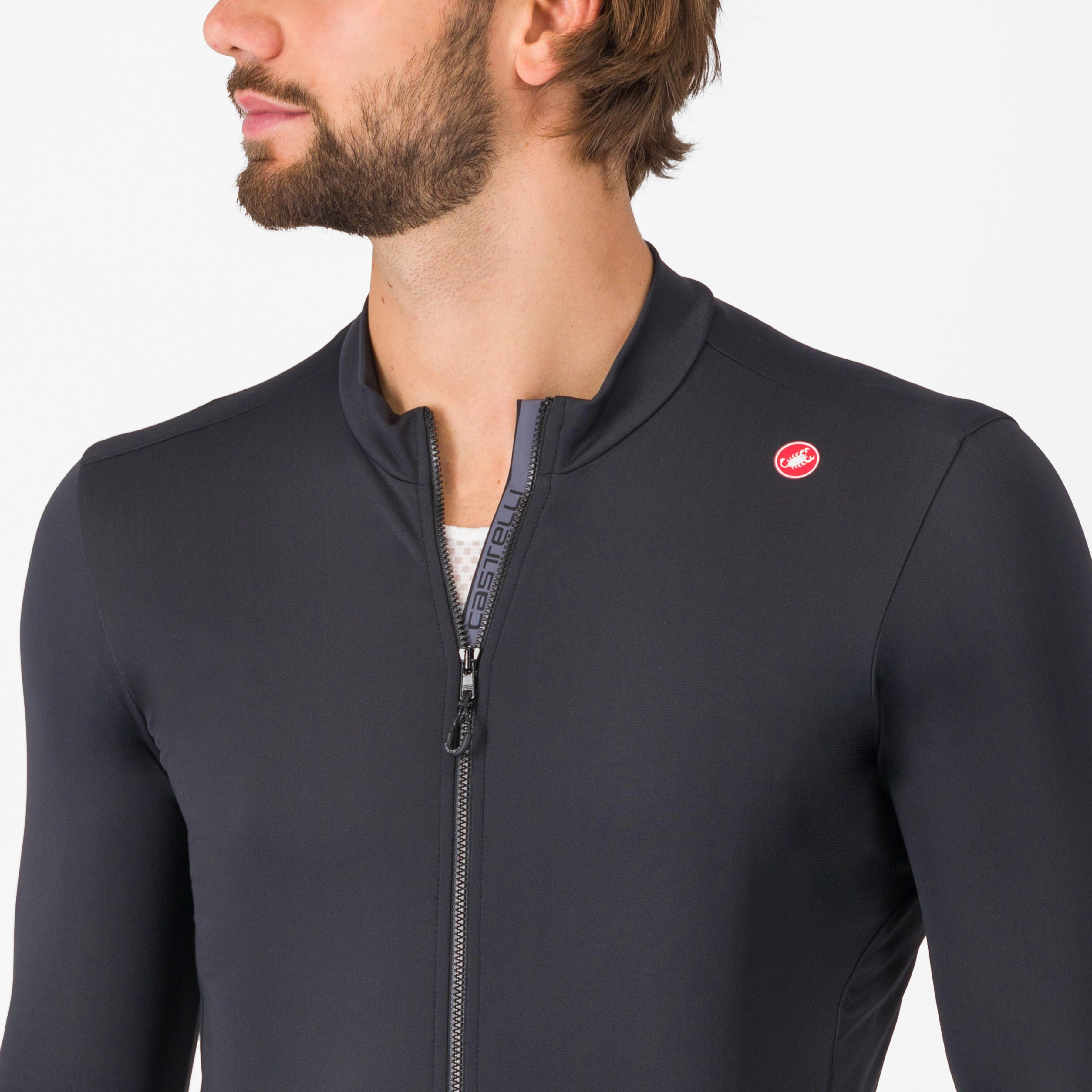 Espresso thermal jersey - light black - castelli