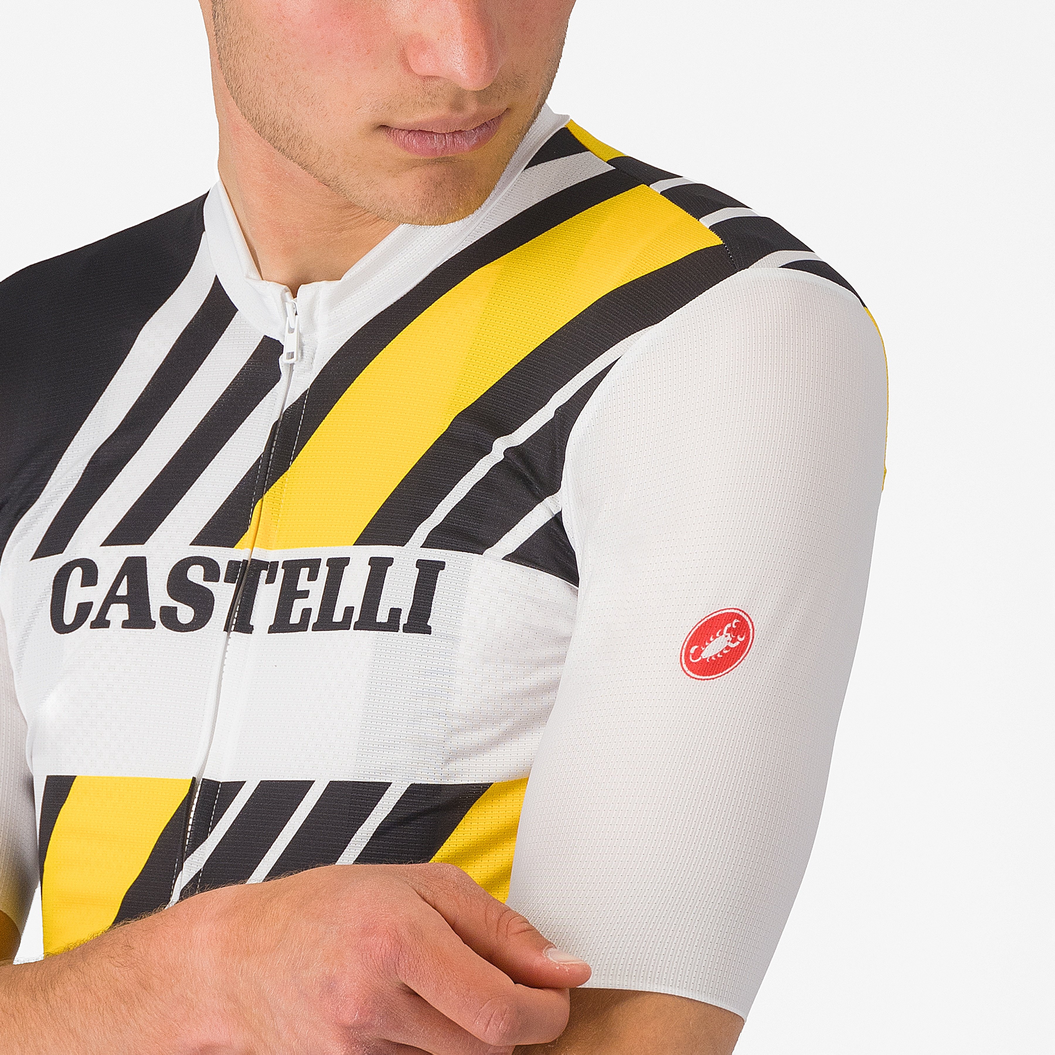 Heritage jersey - black/white-yellow - castelli