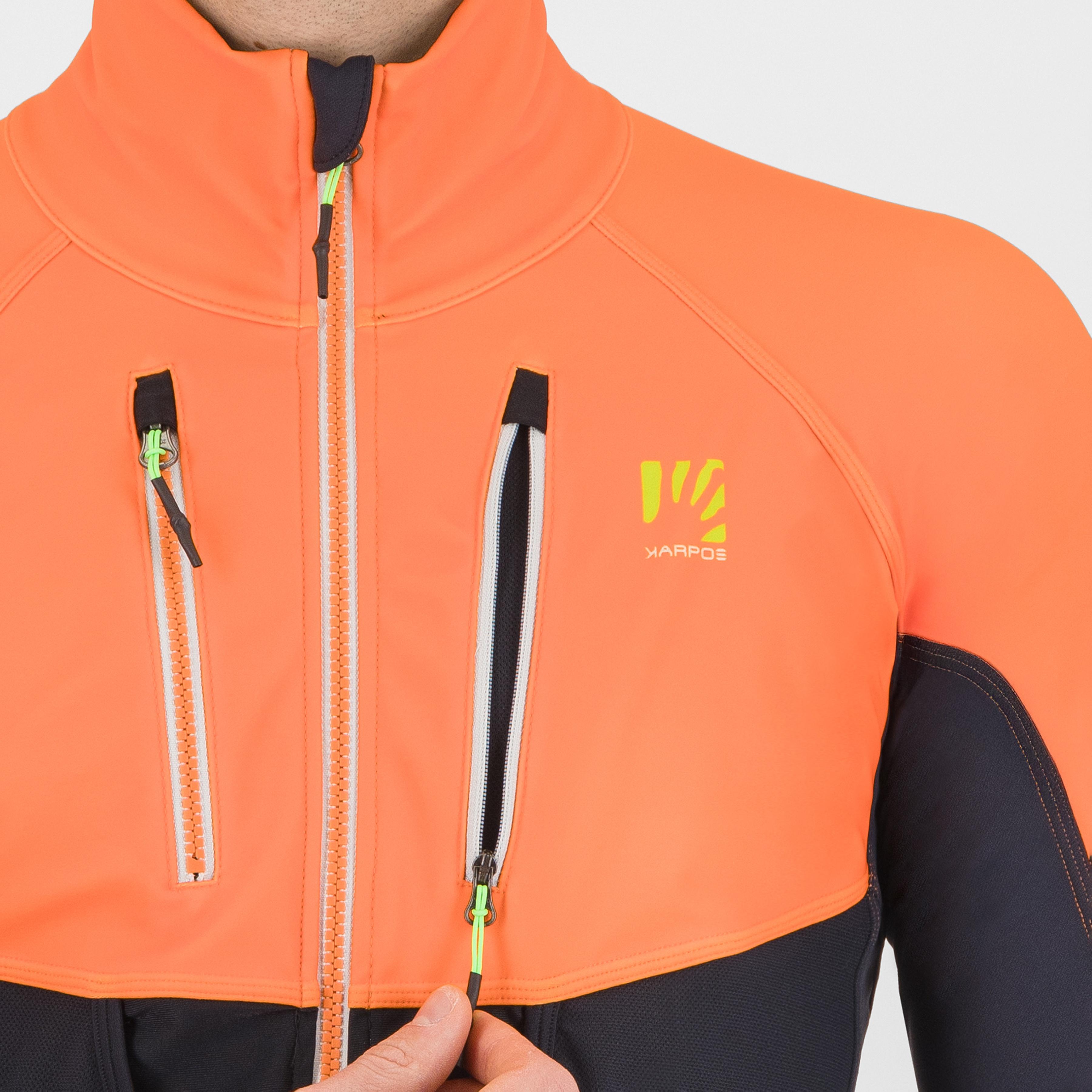 Alagna lite jacket - black/vibr.orange - karpos