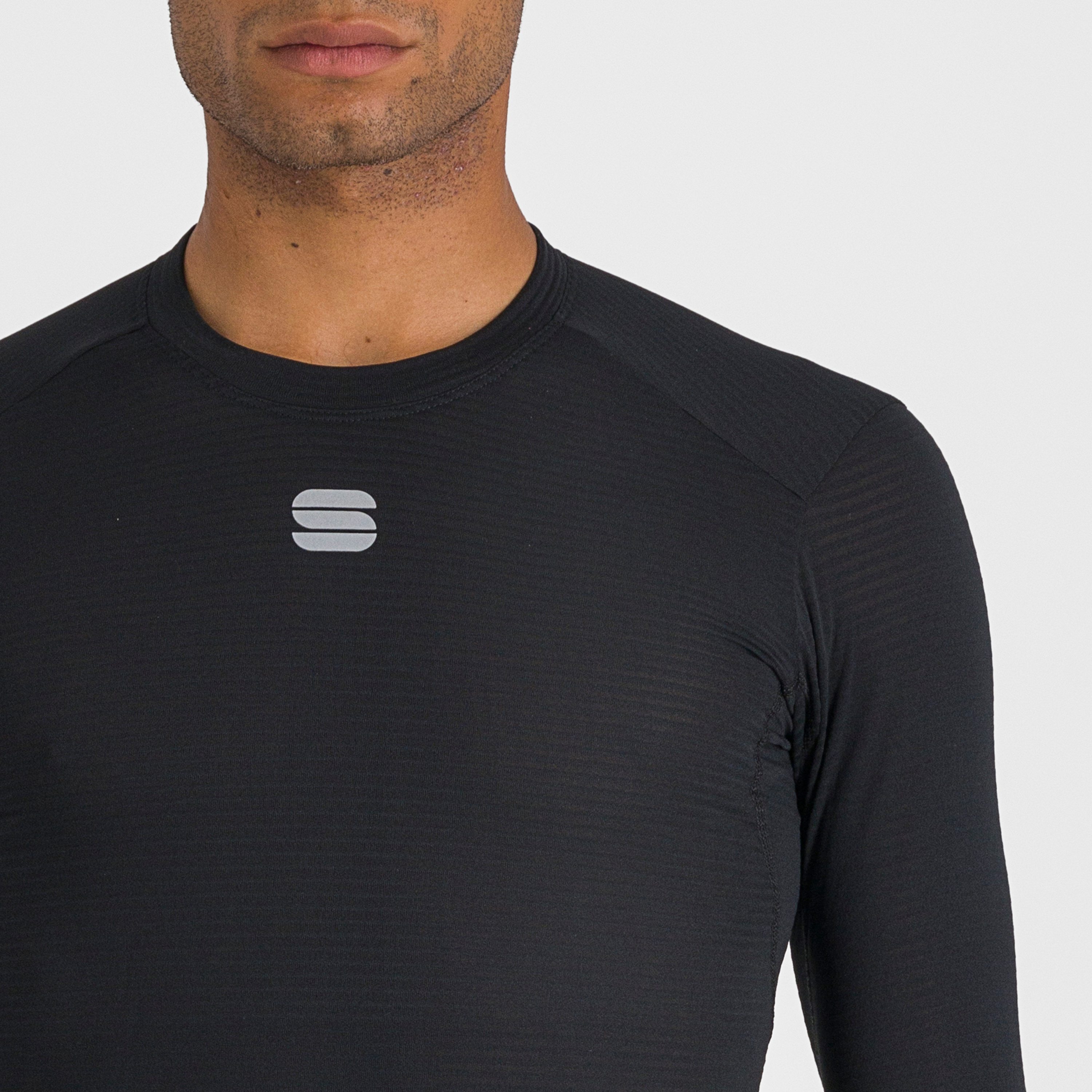 Thermodynamic mid tee long sleeve - black - sportful