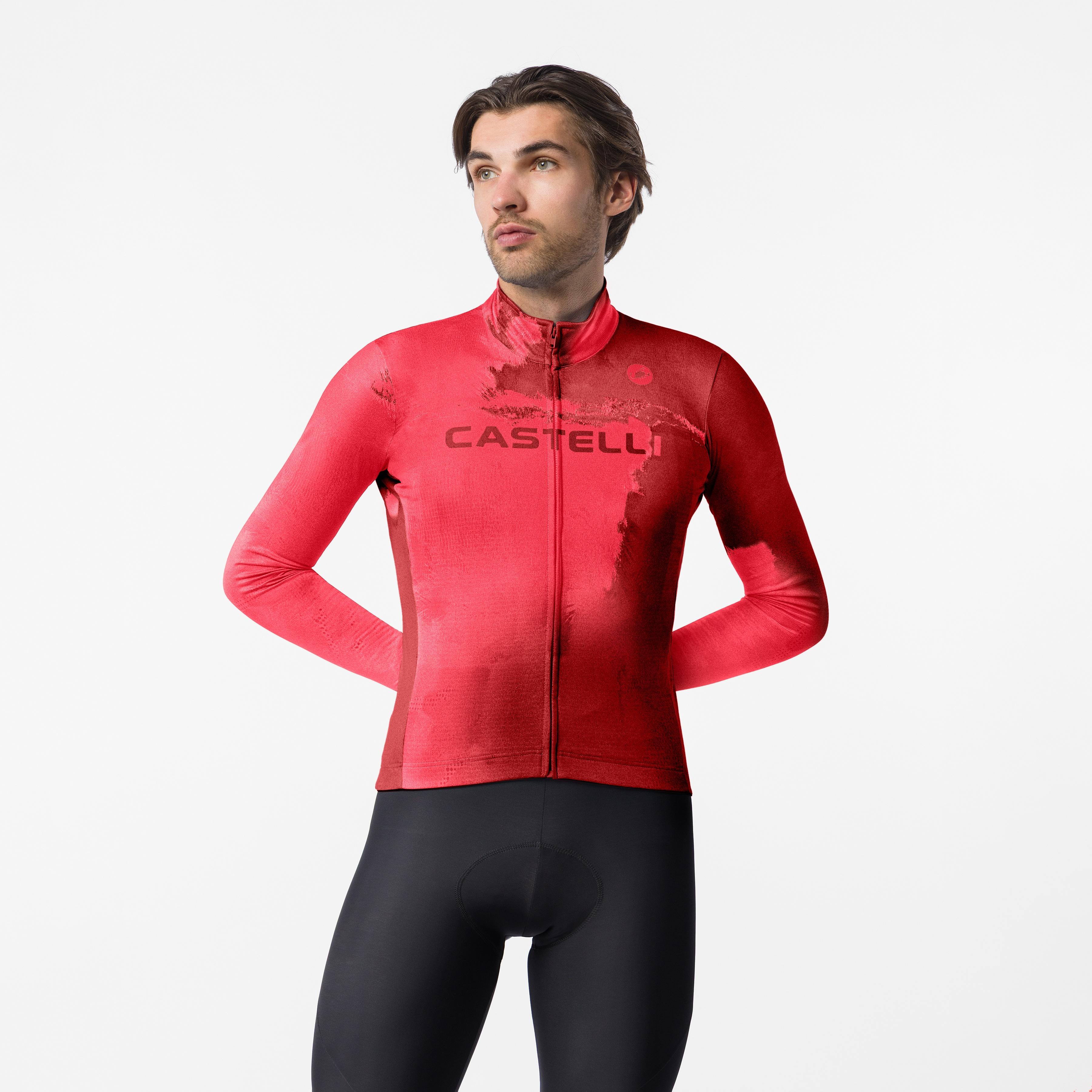 Nebula thermal ls jersey - garnet/hibiscus - castelli