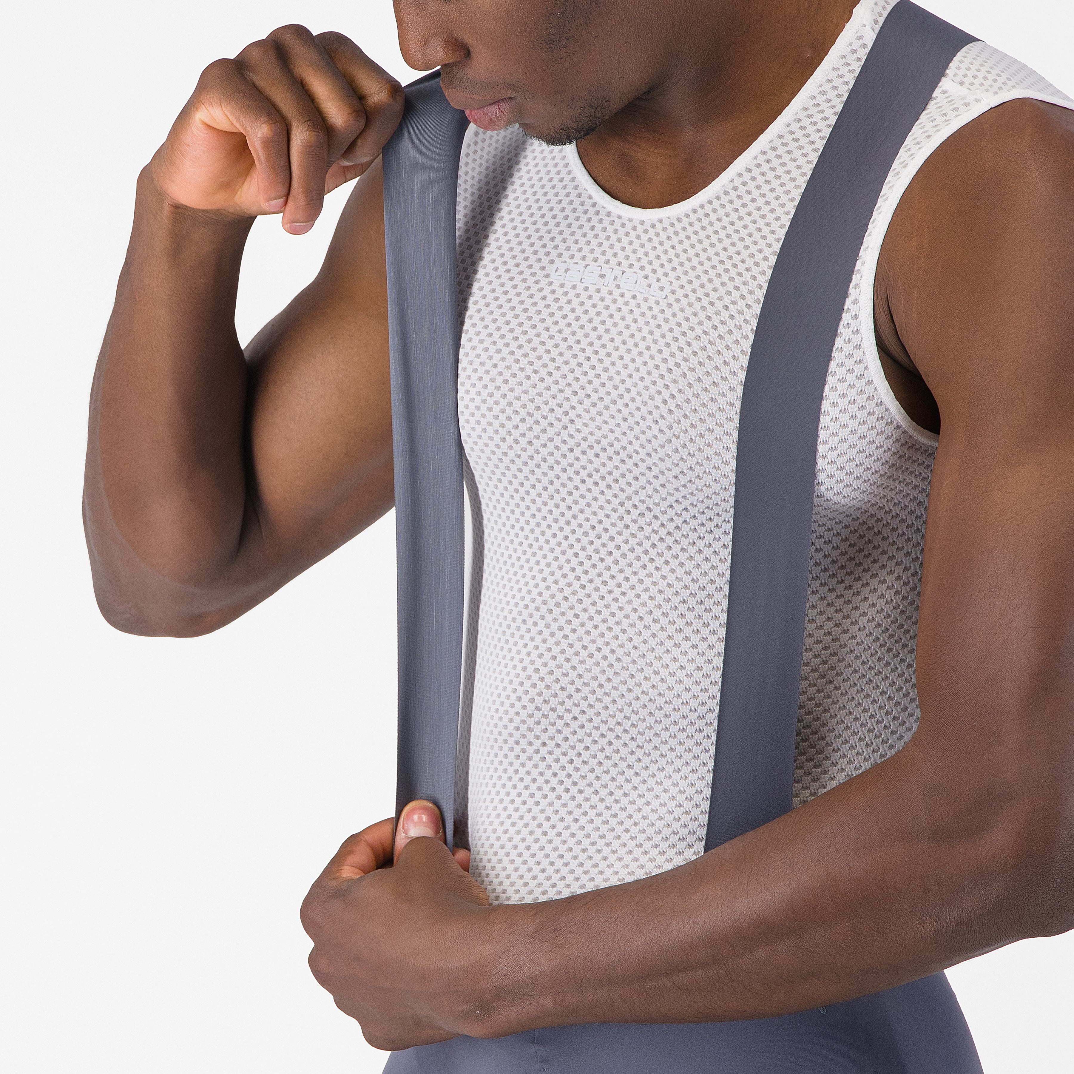 Free aero race s bibshort - smoky gray - castelli