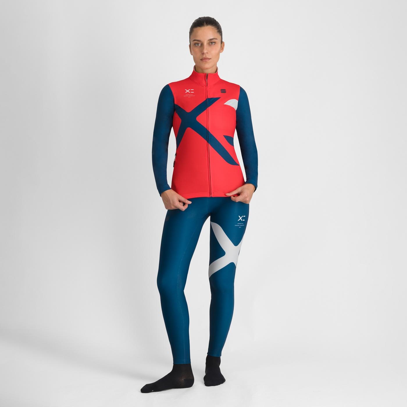 Squadra w jersey - hibiscus/teal blue - sportful