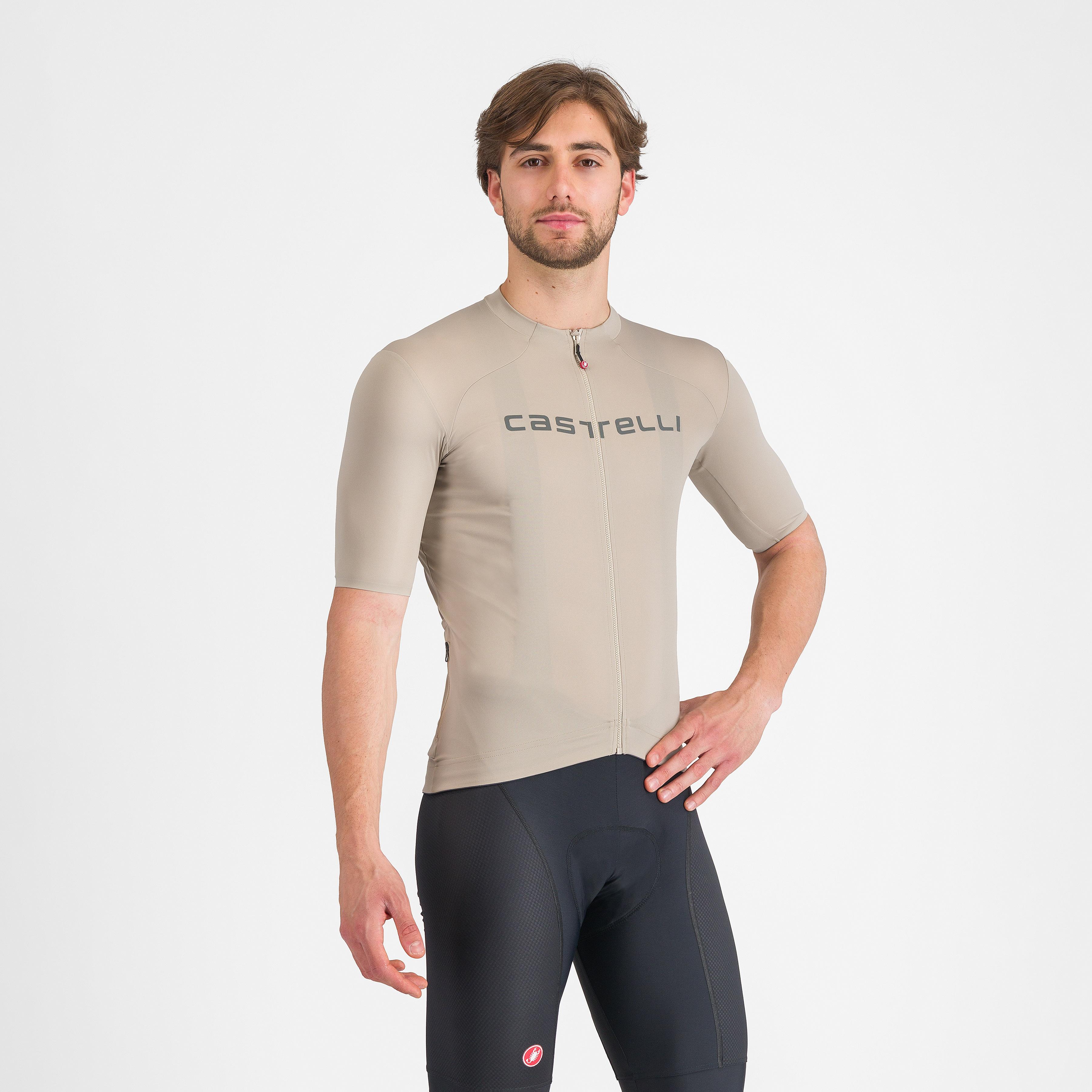 Prologo lite jersey - clay/gunmetal gray - castelli
