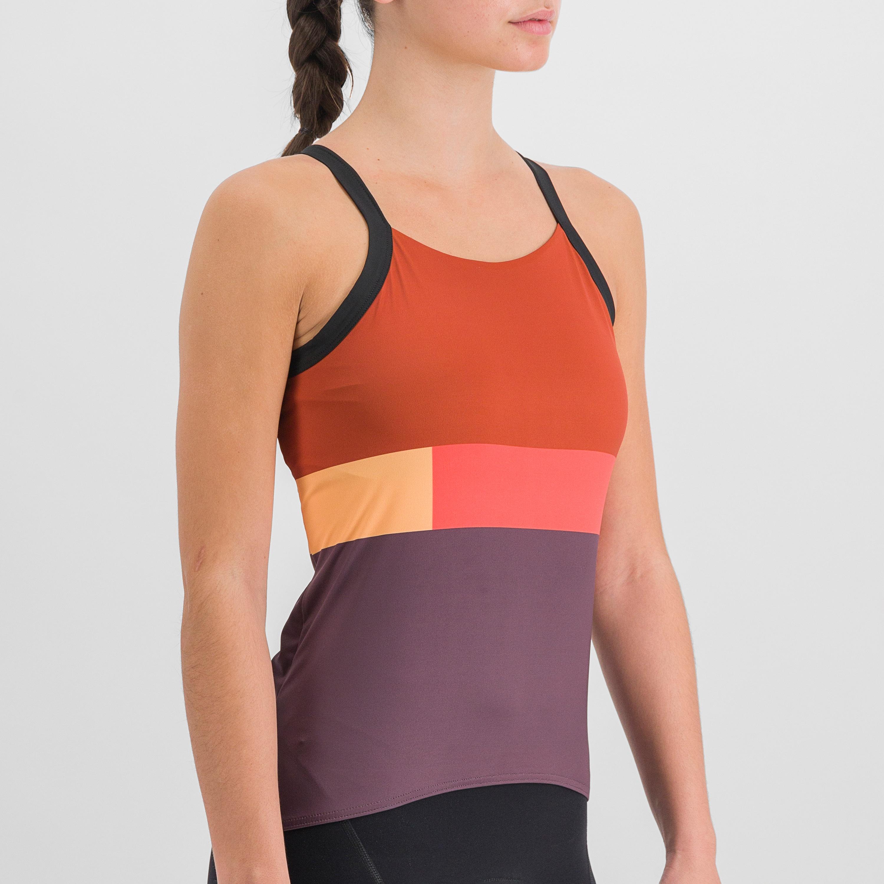 Snap w top - huckleberry cayenna red - sportful