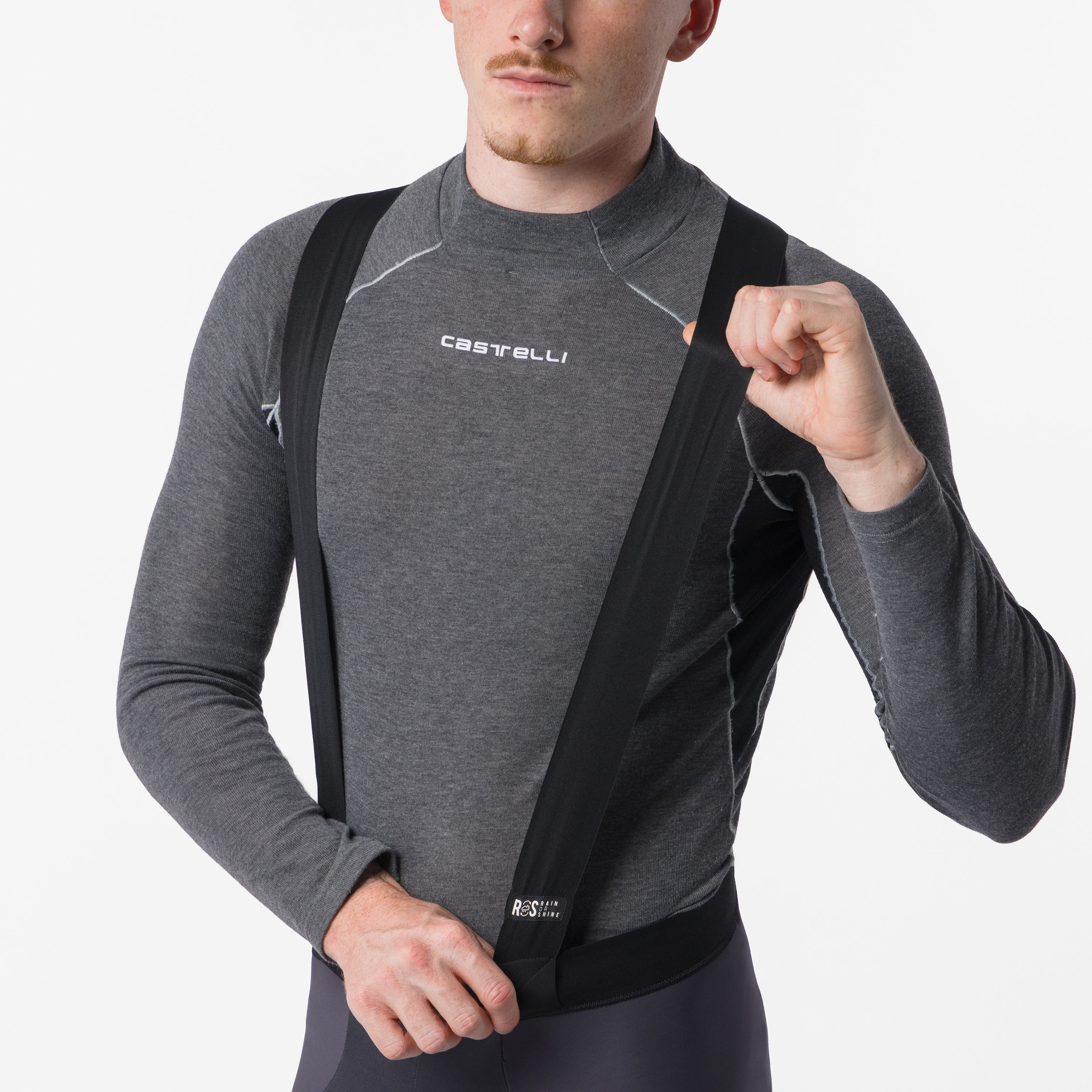 Sorpasso ros bibtight - dark gray - castelli