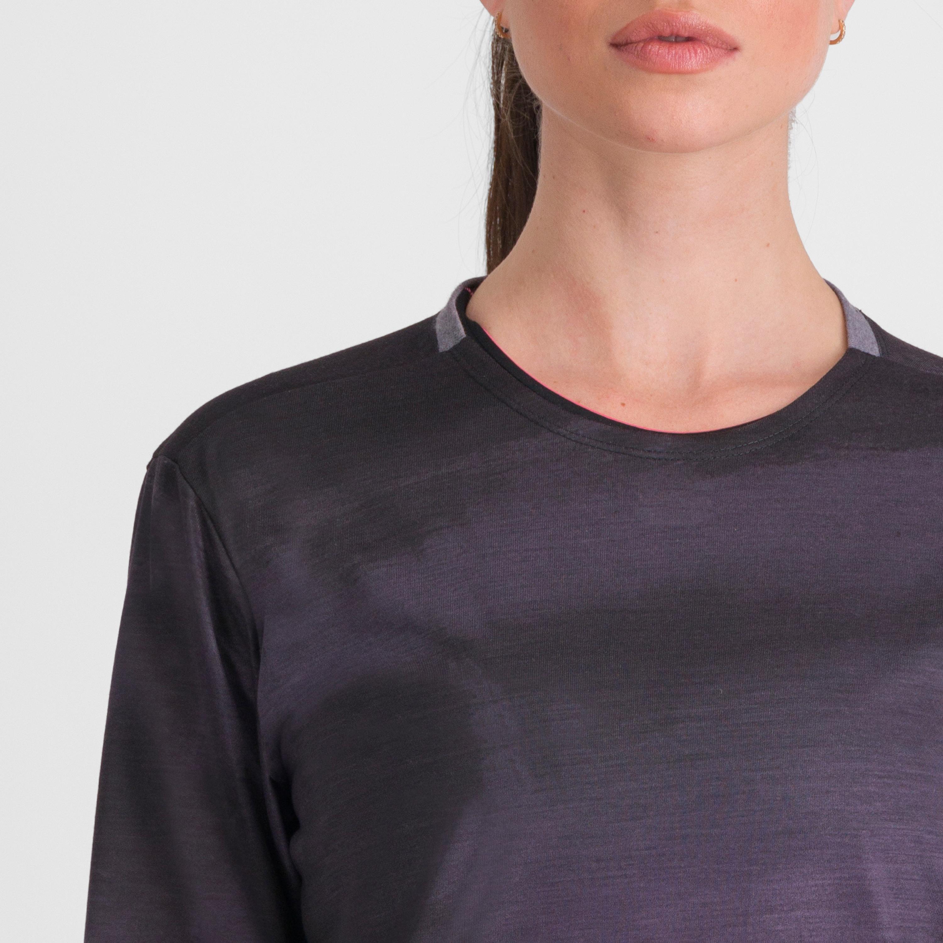 Flow giara w tee long sleeve - mud - sportful