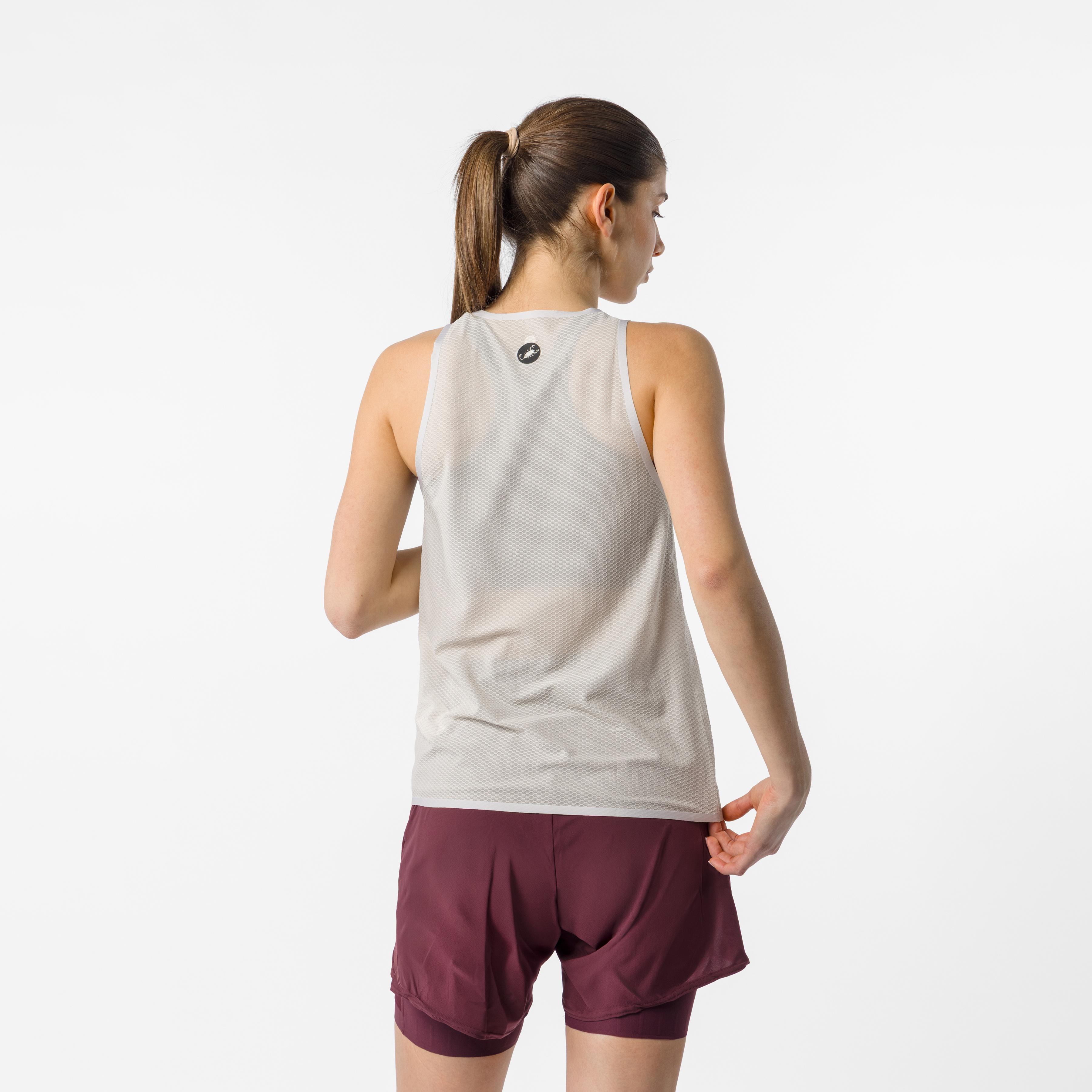 Comfort travel mesh top - silver moon - castelli