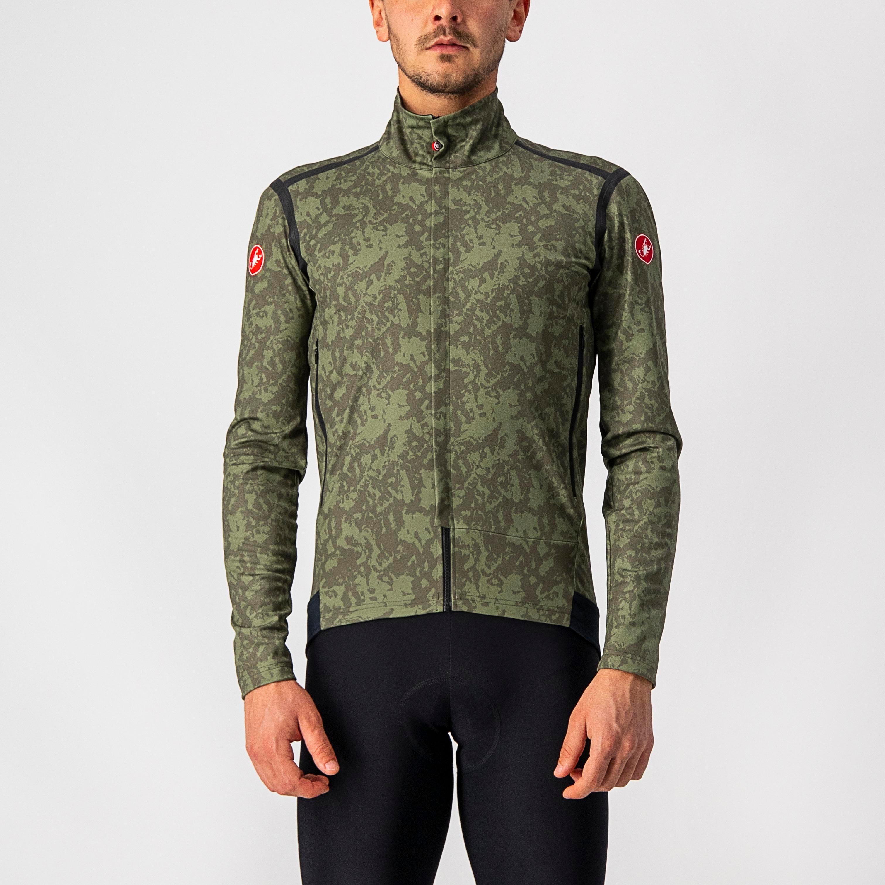Perfetto ros long sleeve - military green/light military- - castelli