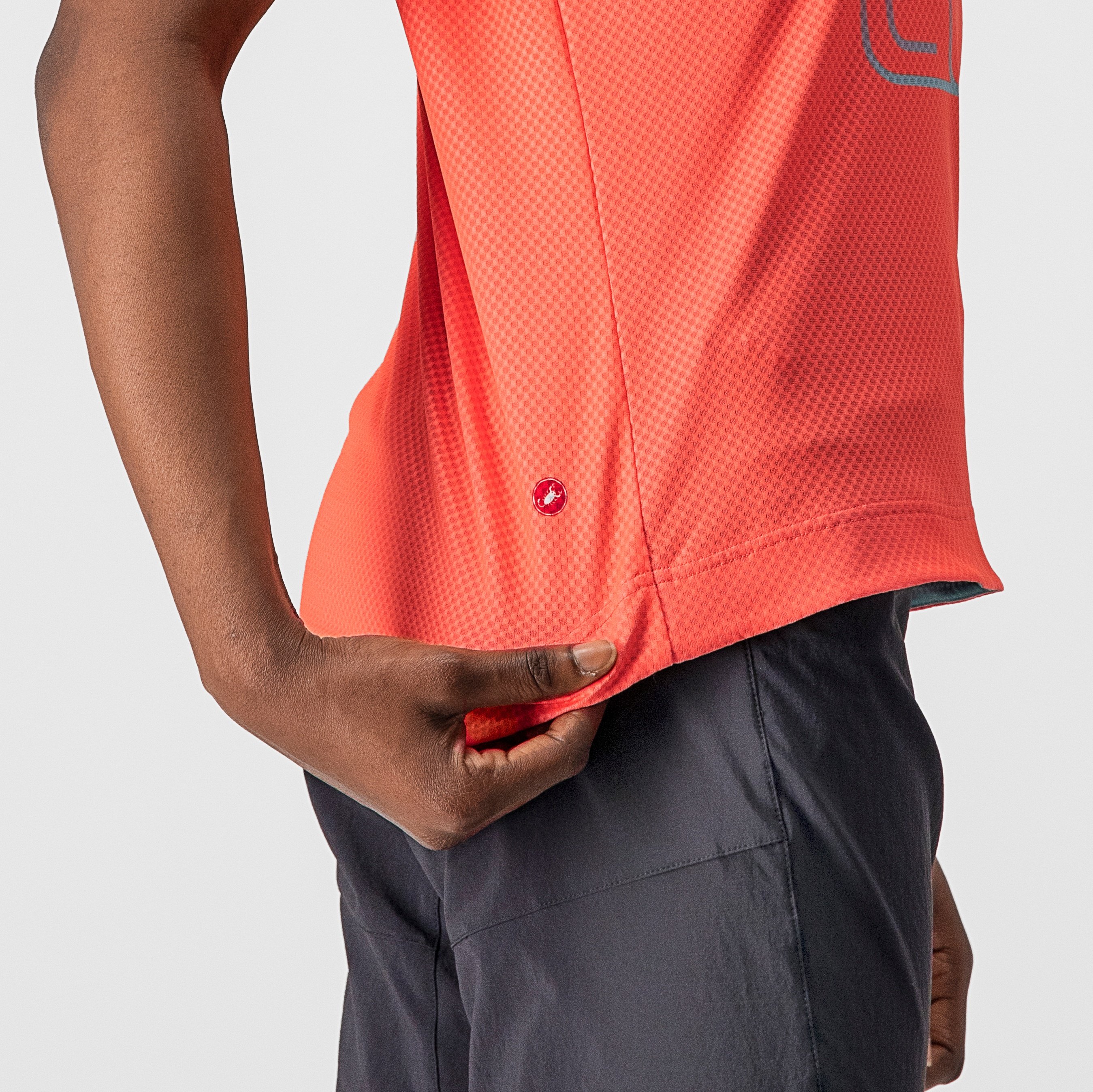 Trail tech w tee - coral flash - castelli