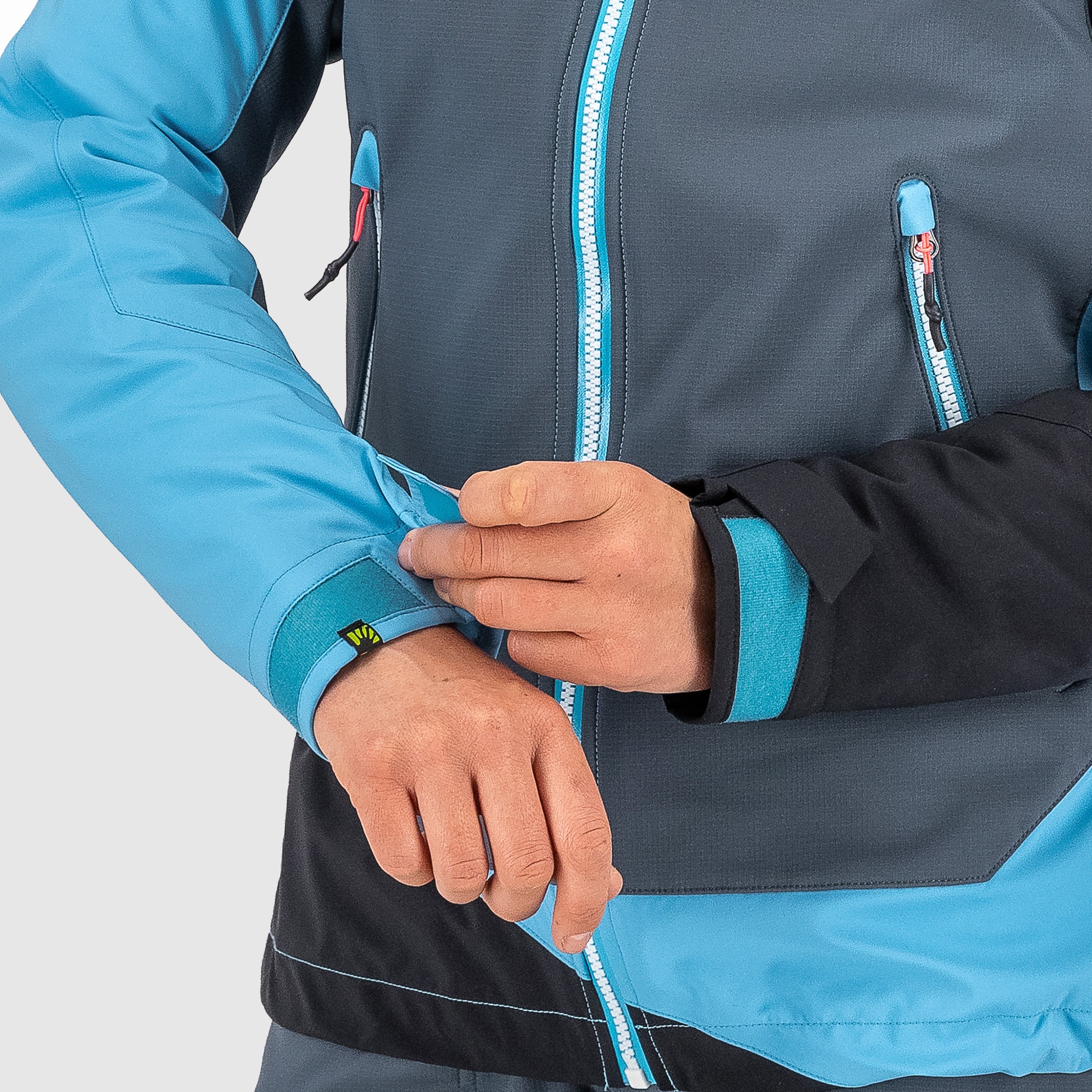 Marmolada w jacket - dark slate/blue atoll/black - karpos