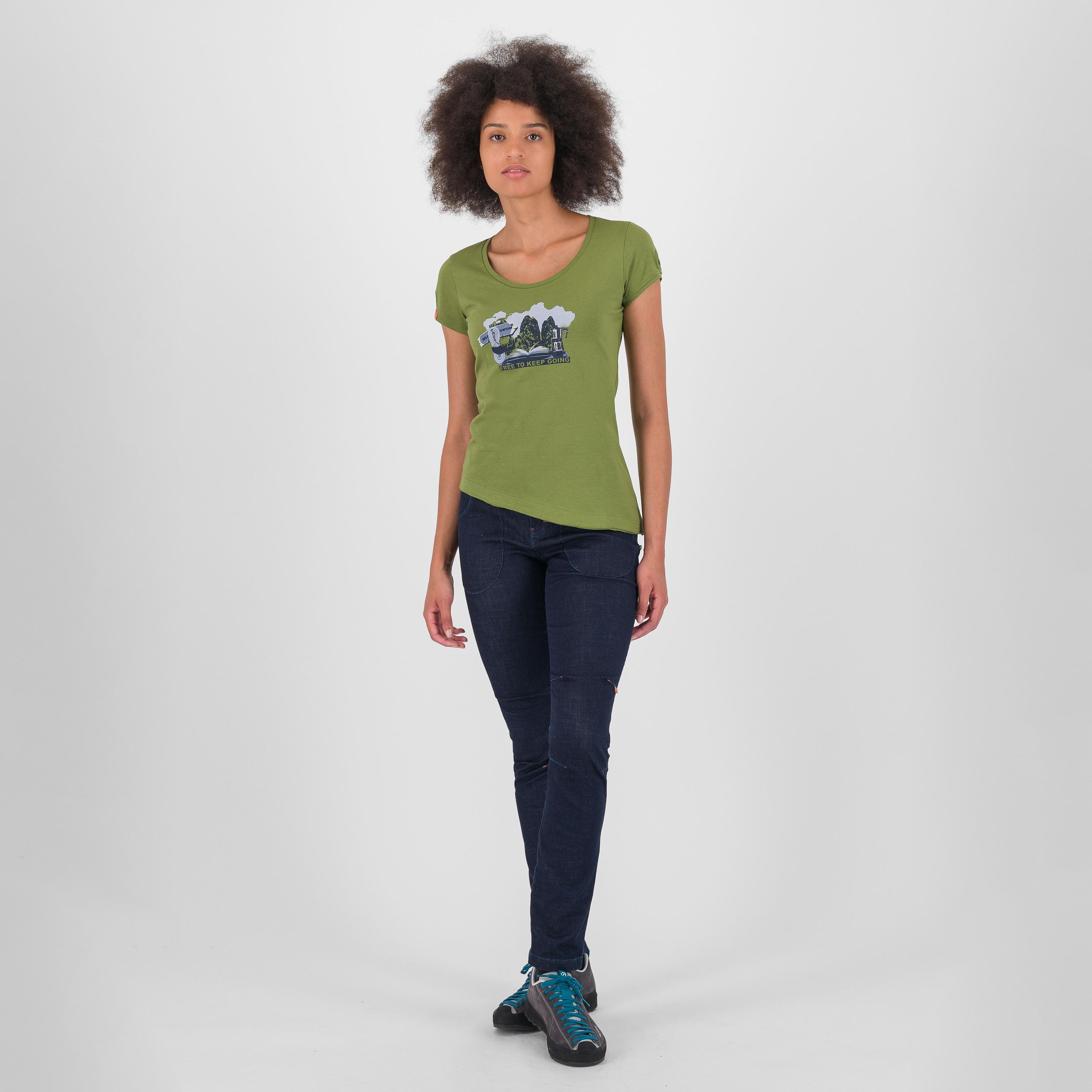 Anemone evo w t-shirt - cedar green - karpos