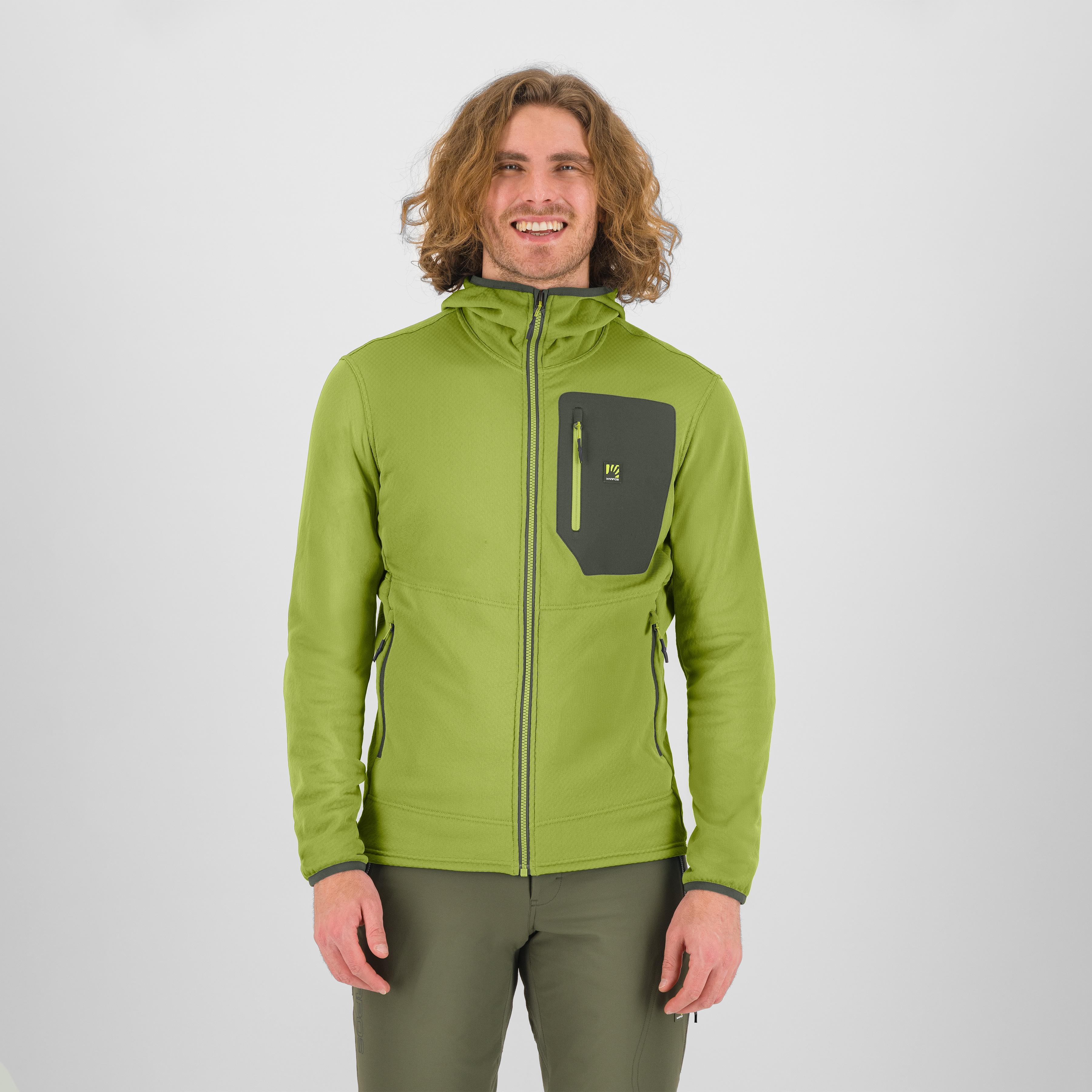 Antermoia hoodie fleece - dark citron - karpos