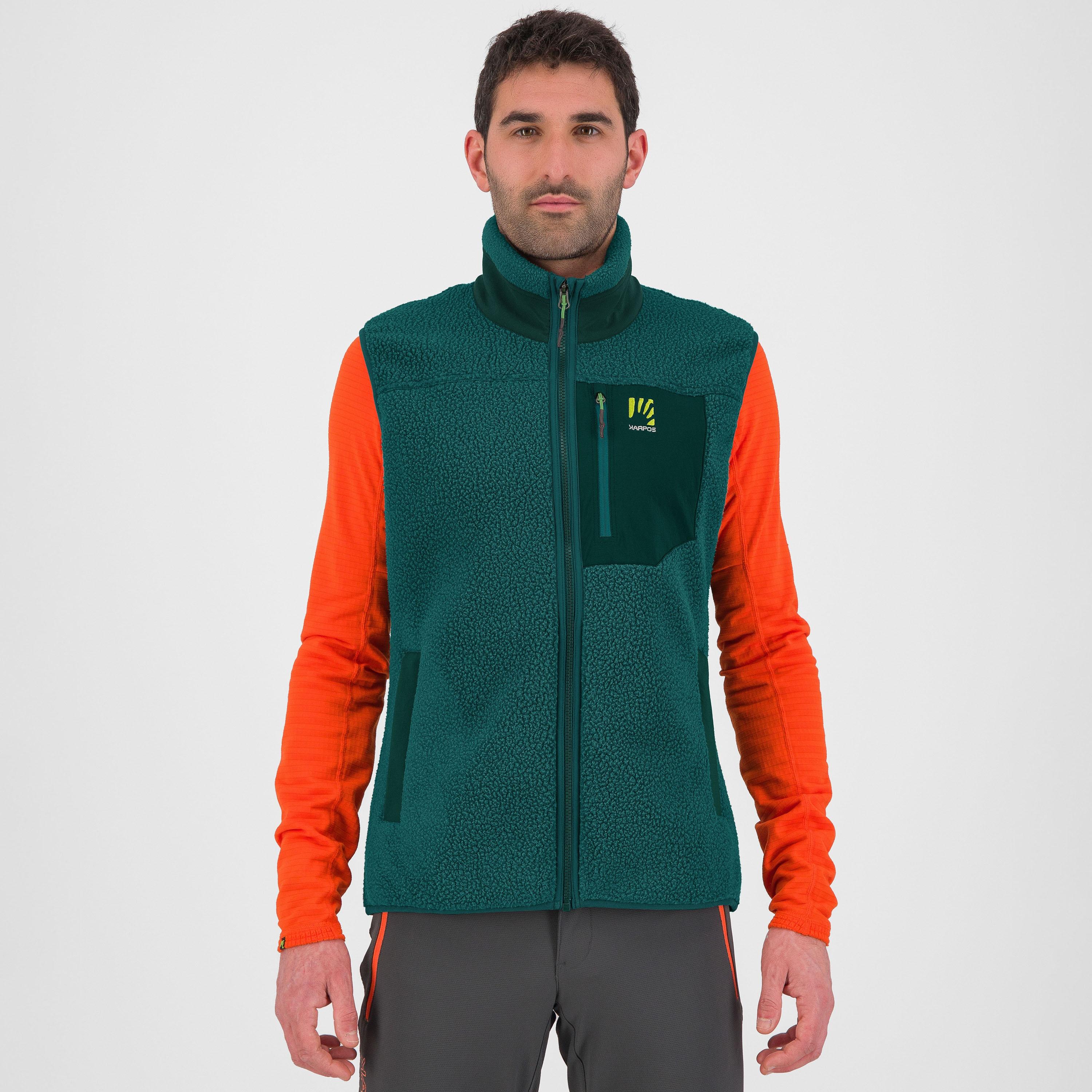 80's fleece vest - balsam/forest - karpos