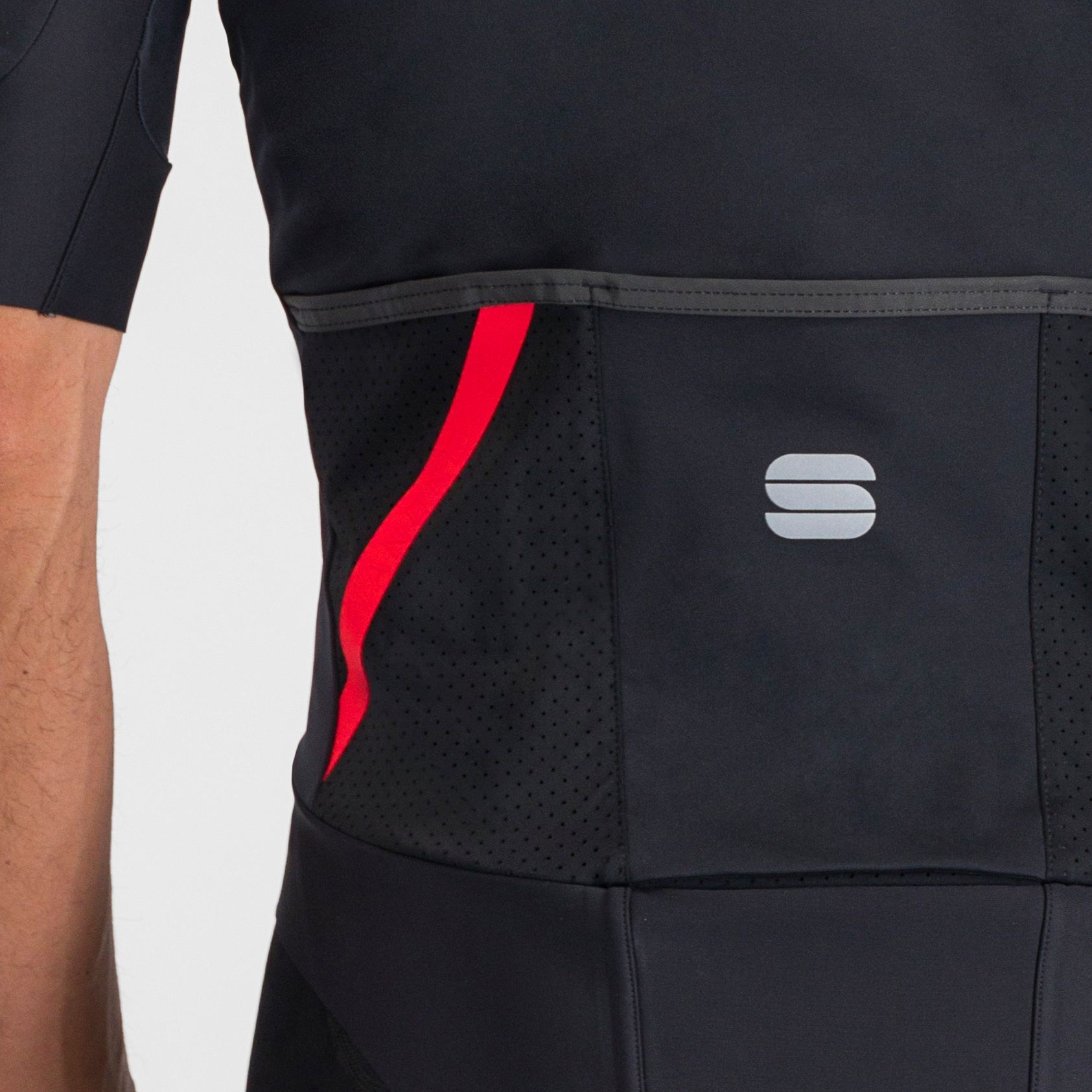 Fiandre pro jacket short sleeve - black - sportful