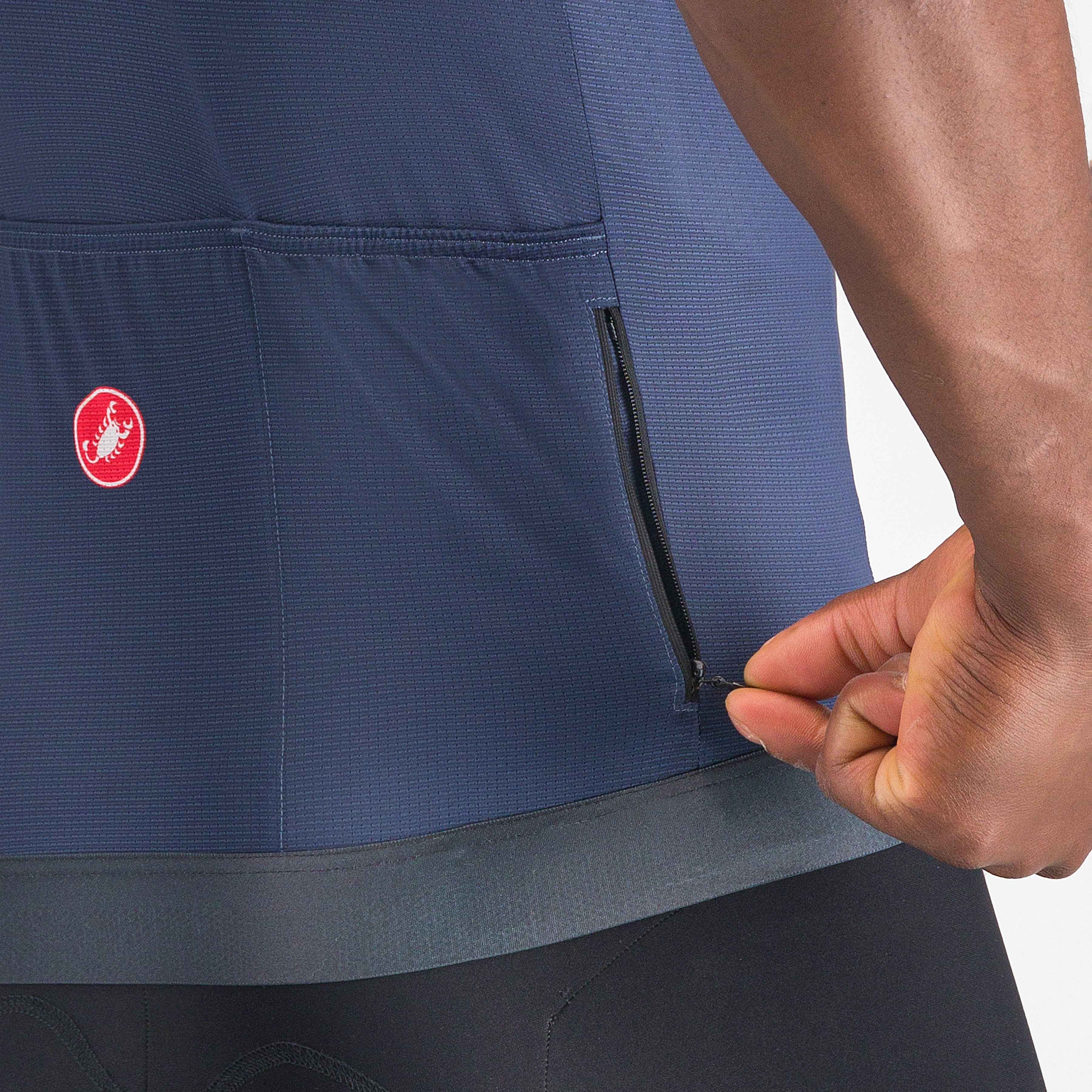 Unlimited endurance 2 jersey - belgian blue/deep bordeaux-viv - castelli