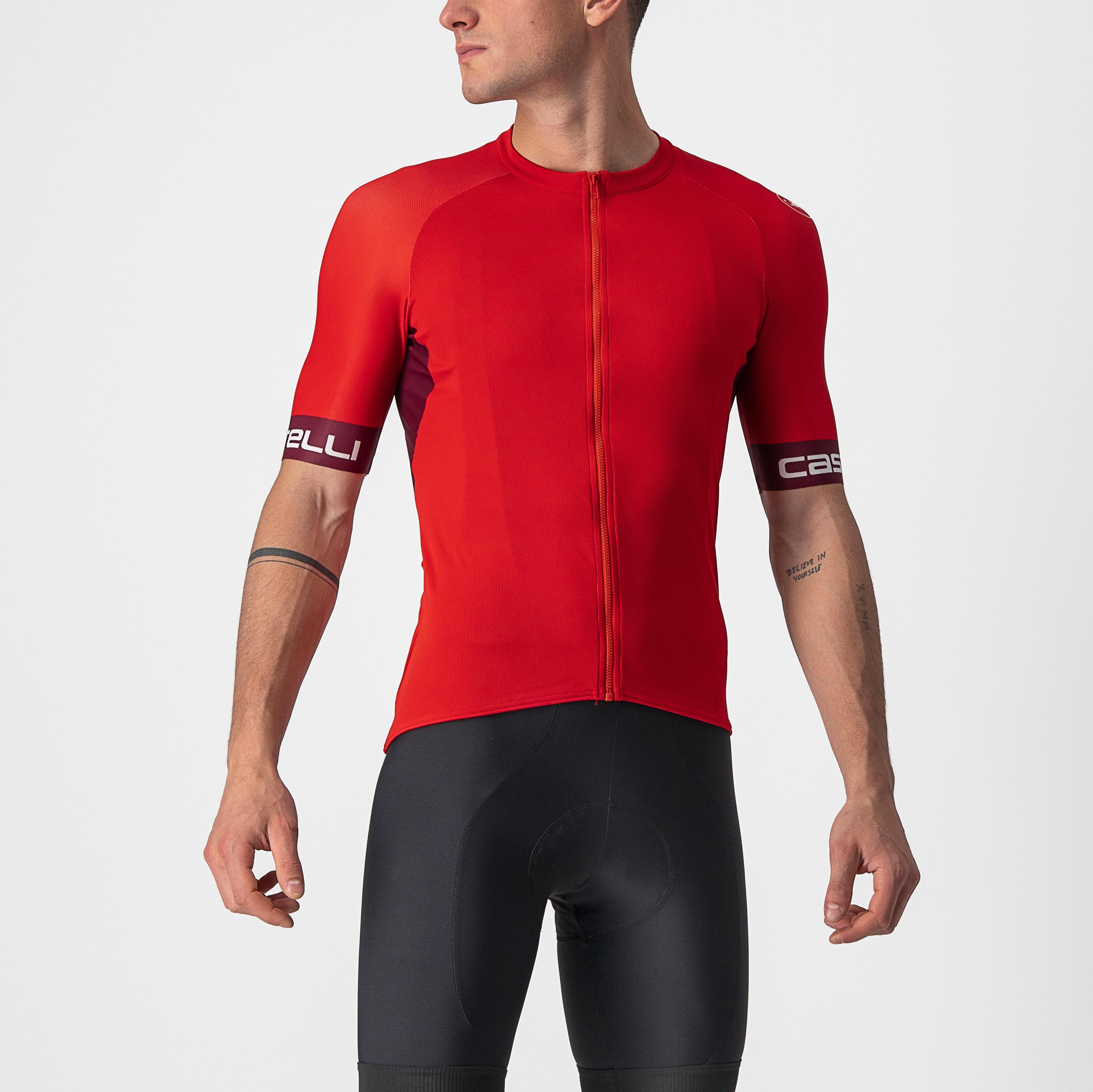 Entrata vi jersey - red/bordeaux-ivory - castelli