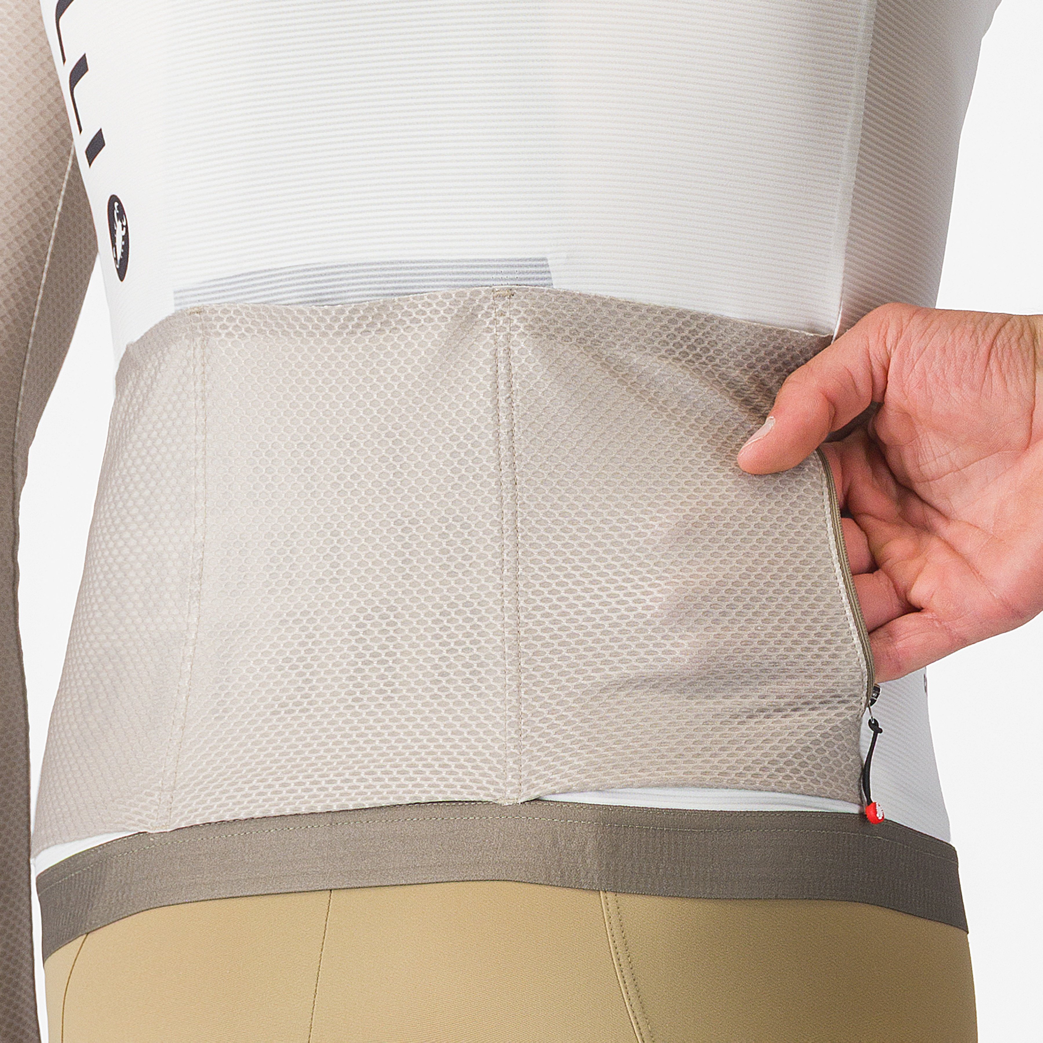 Corretto ls jersey - ivory/clay-black - castelli