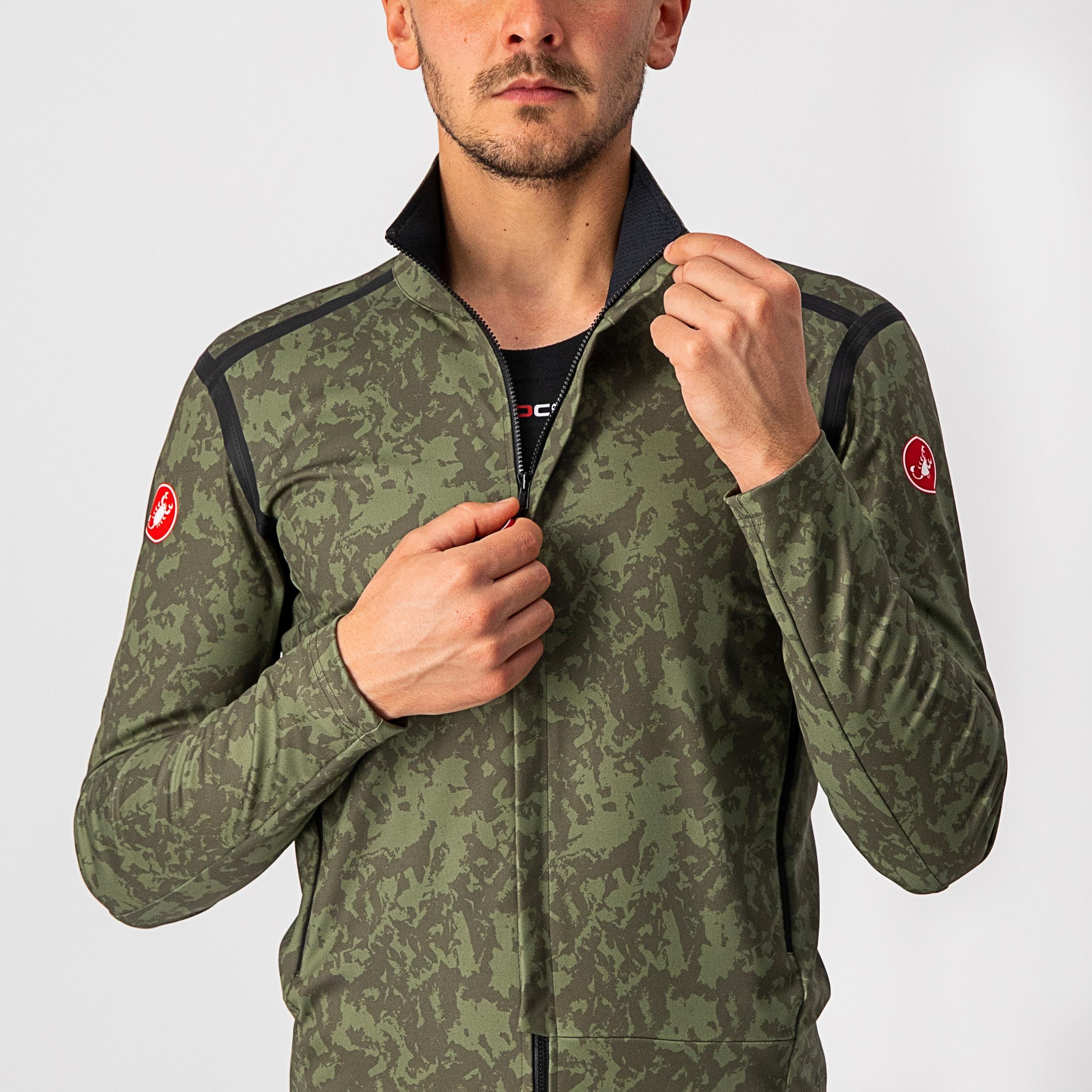 Perfetto ros long sleeve - military green/light military- - castelli