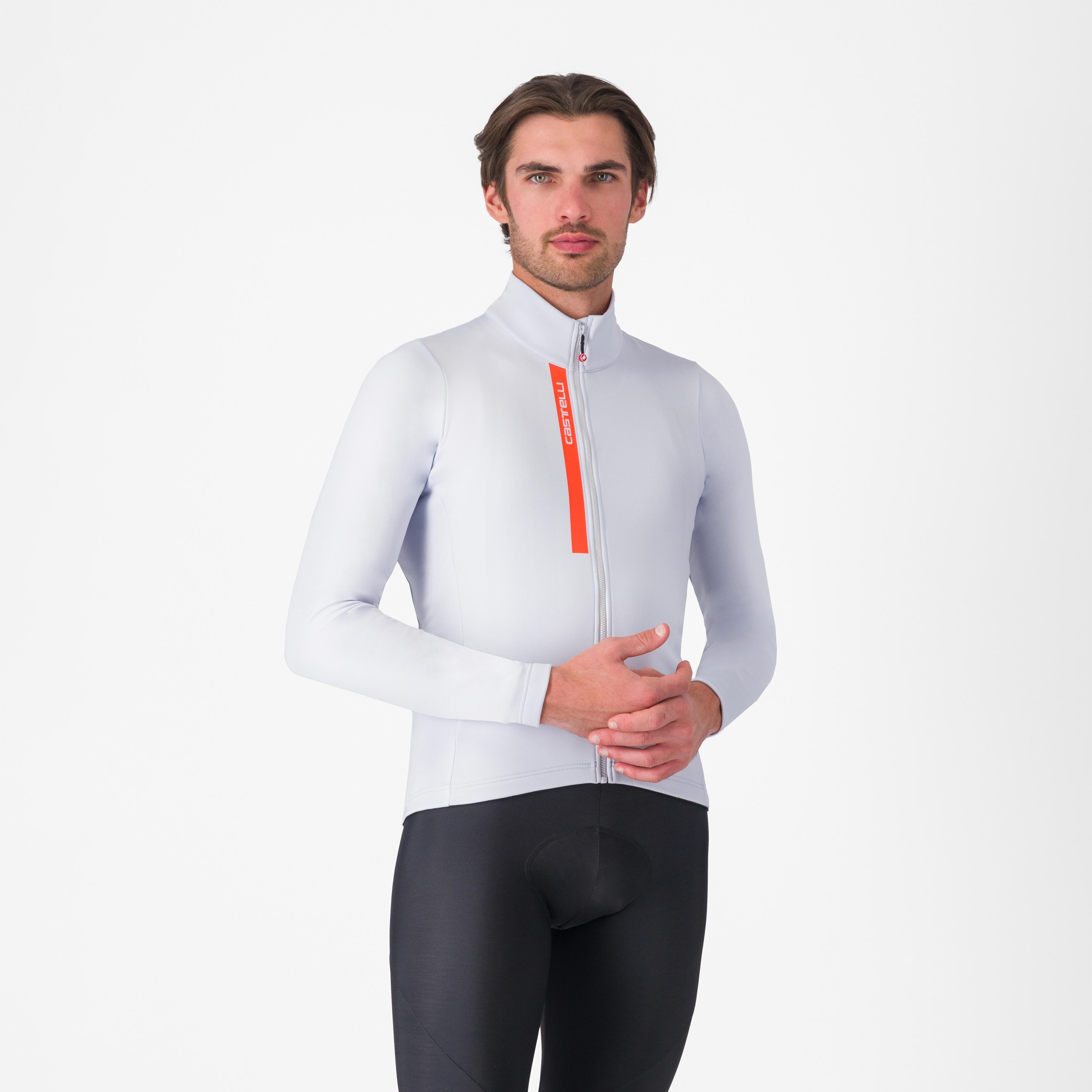 Entrata thermal jersey - silver gray/brilliant orange - castelli