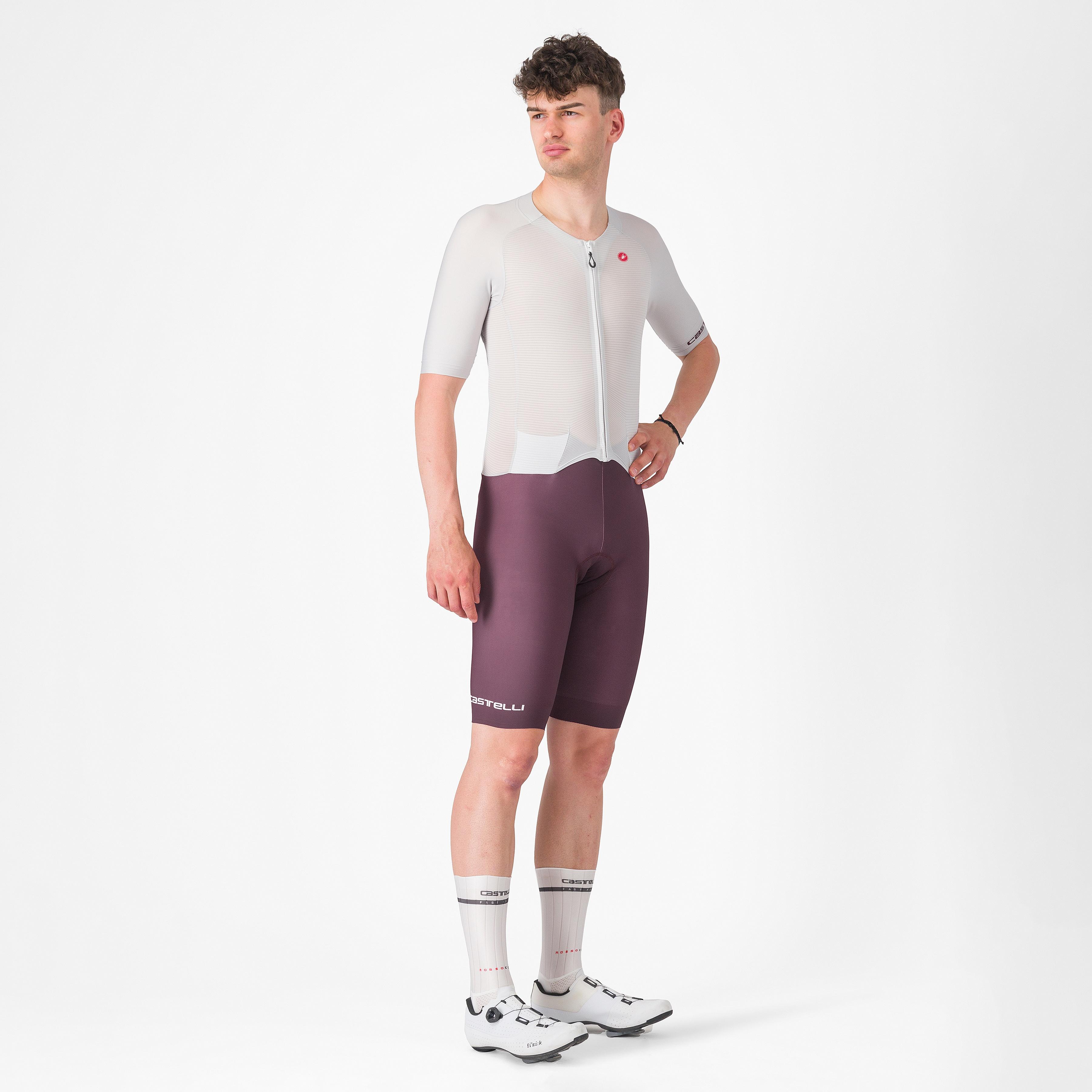 Sanremo btw speed suit x2 - silver gray bordeaux - castelli