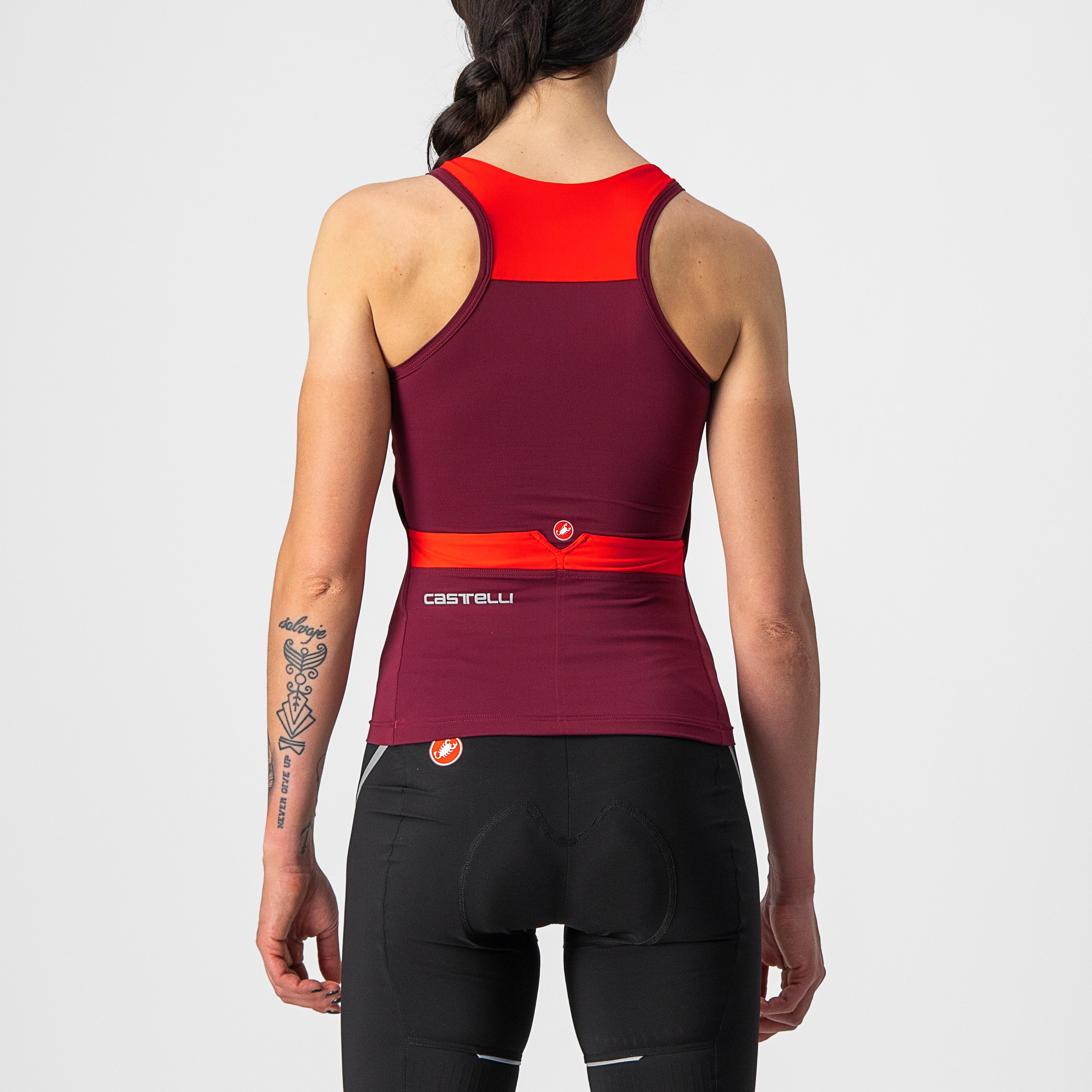 Solaris top - bordeaux/red - castelli