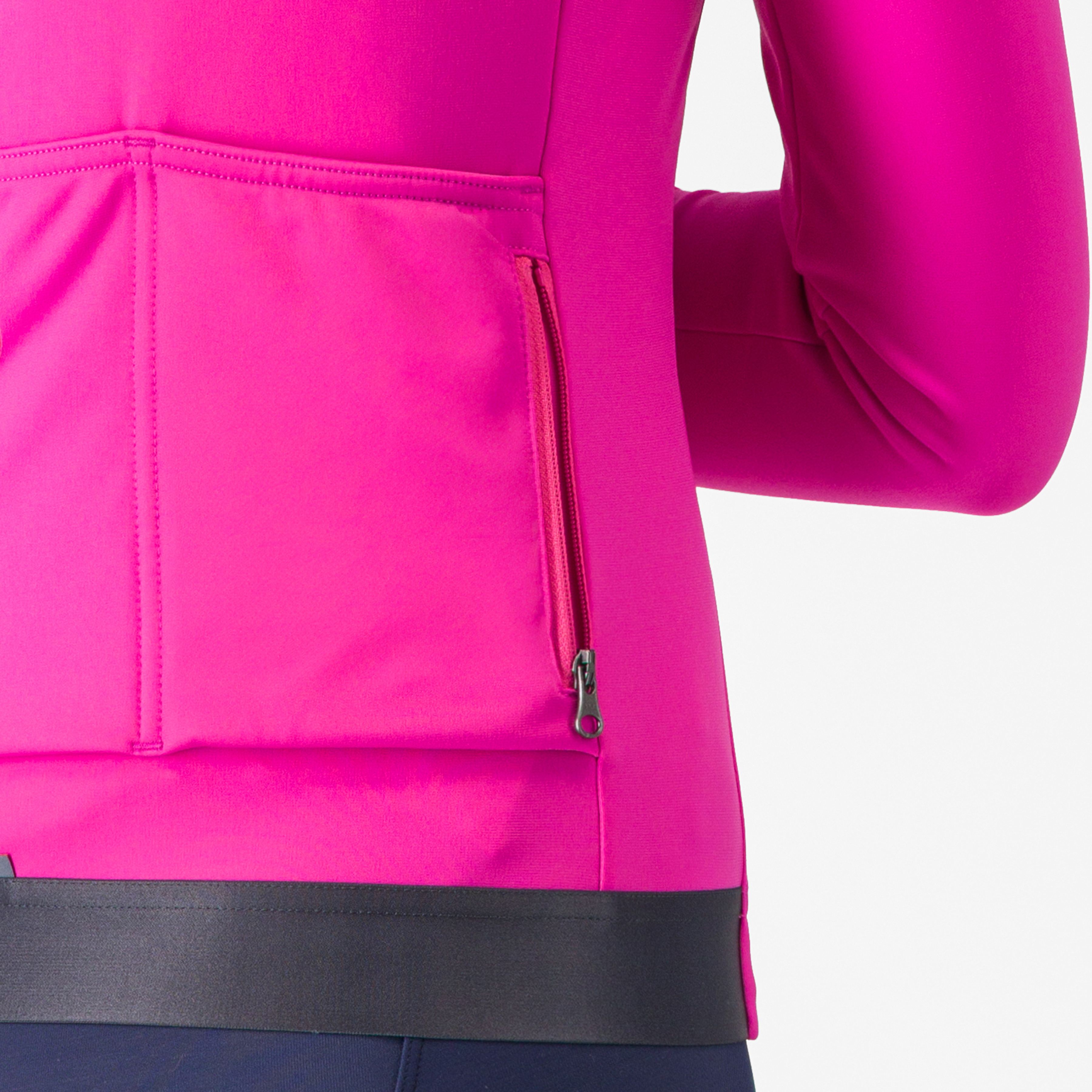 Espresso thermal w jersey - violet pink/dark gray - castelli