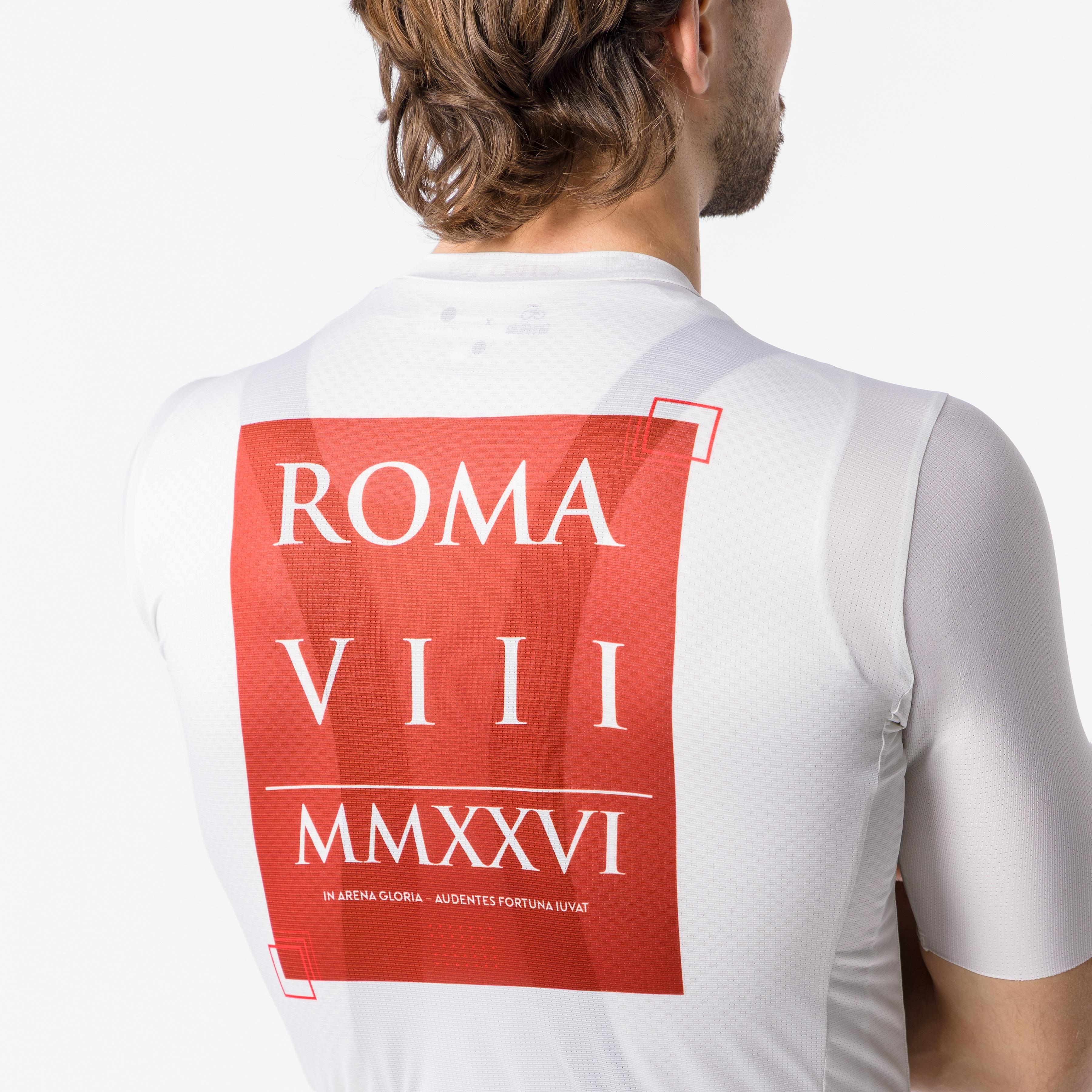 #giro109 rome jersey - chalk/red ochre - castelli