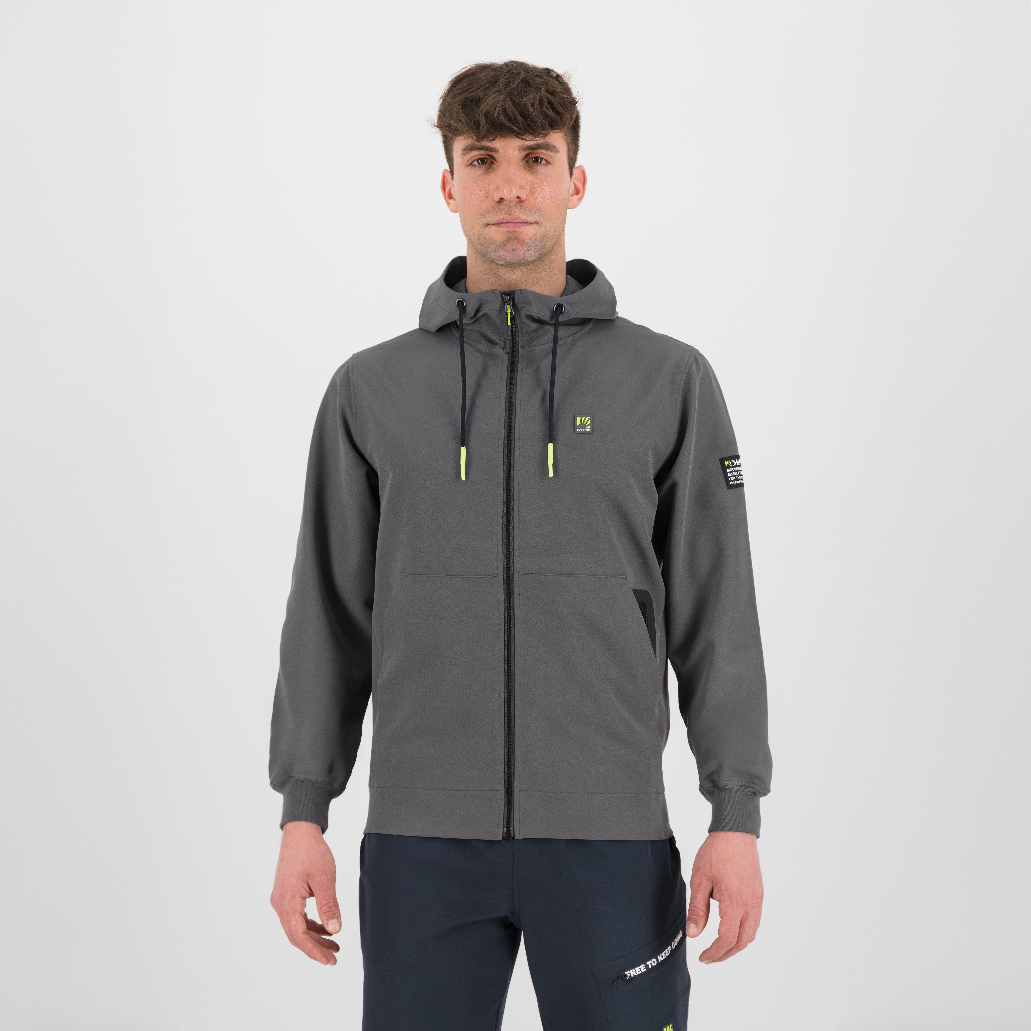 Easylife winter hoodie full-zip fleece - smoked - karpos