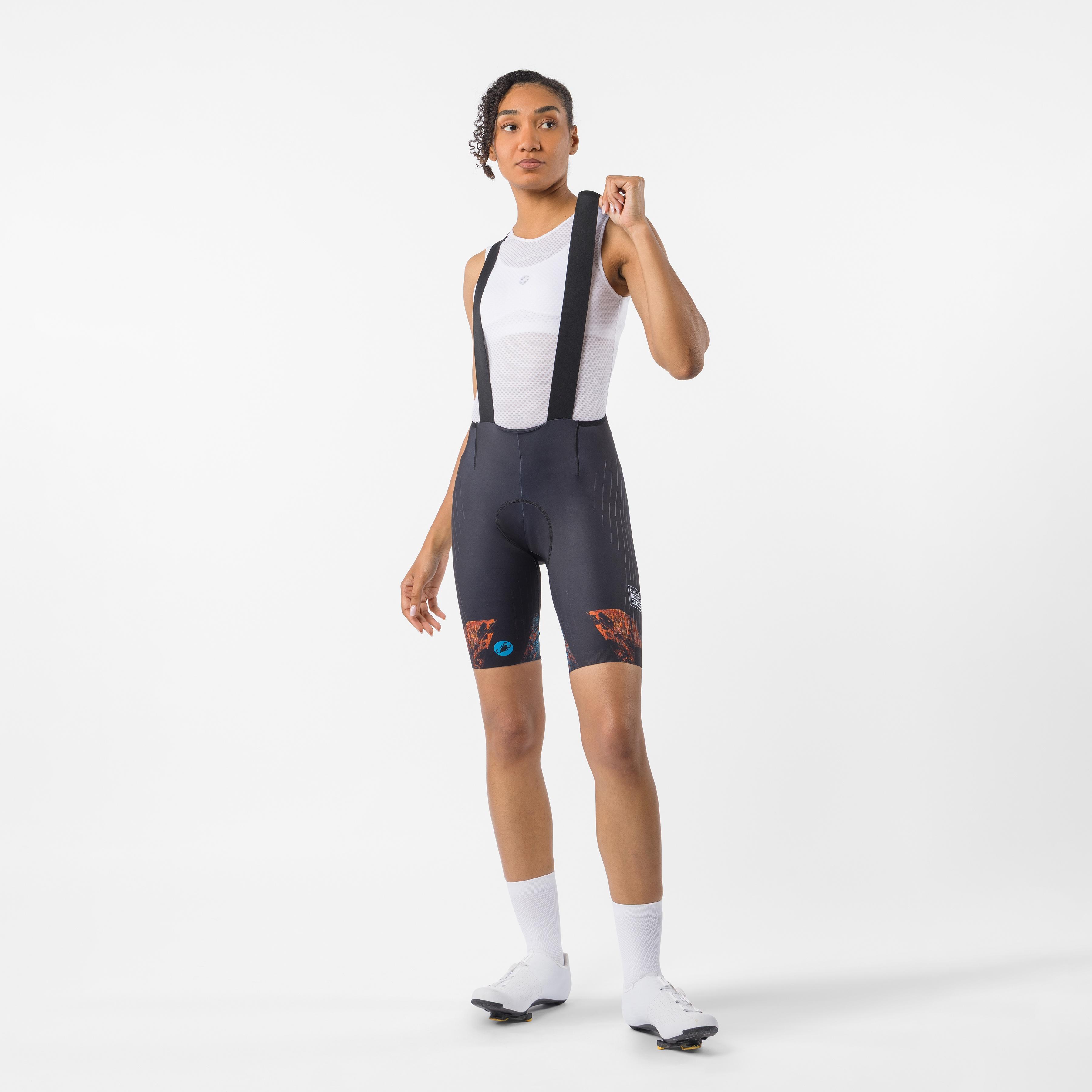 Free aero race s w bibshort con pressatura - black - castelli
