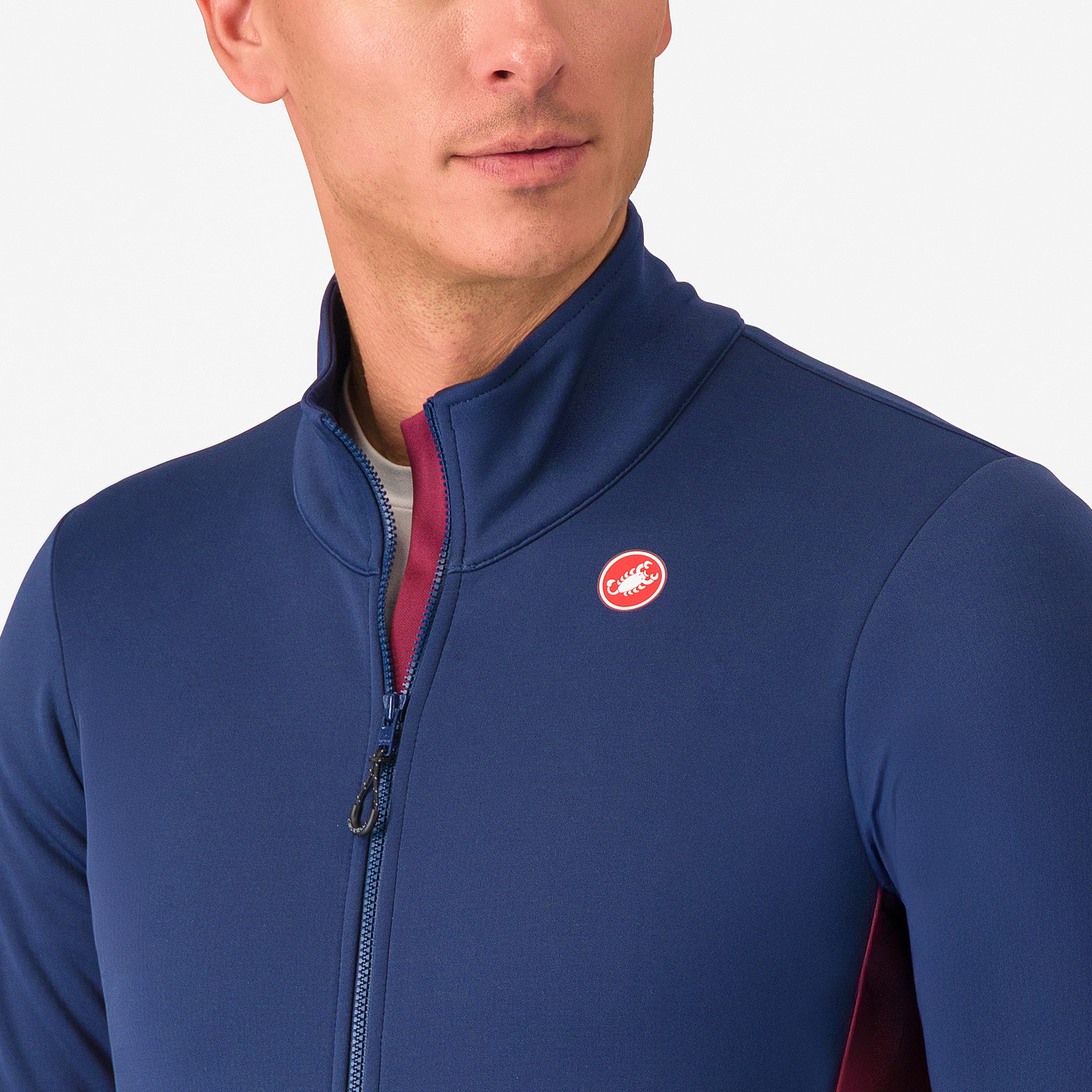 Entrata 2 jacket - belgian blue/bordeaux - castelli